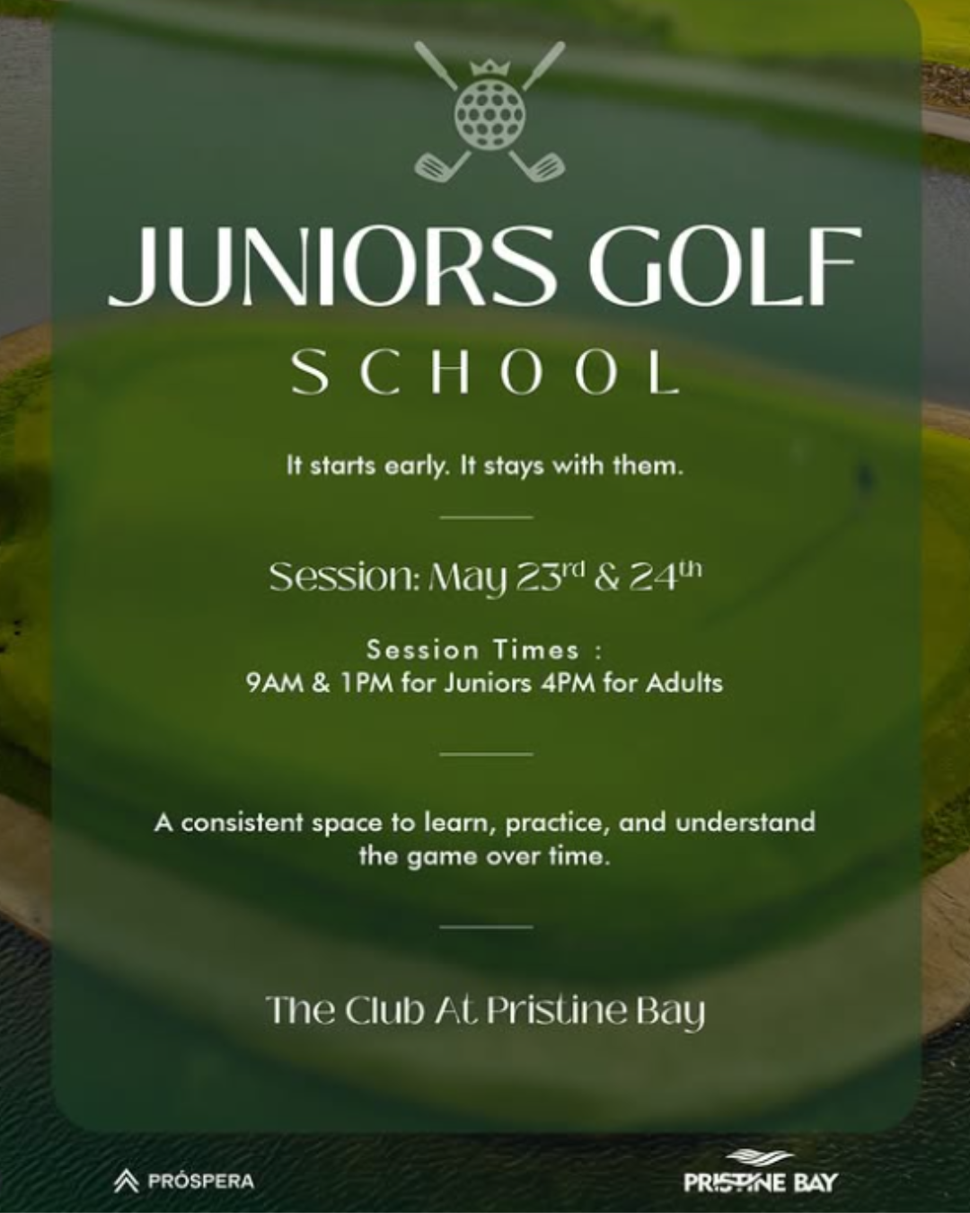Junior Golf School at Pristine Bay