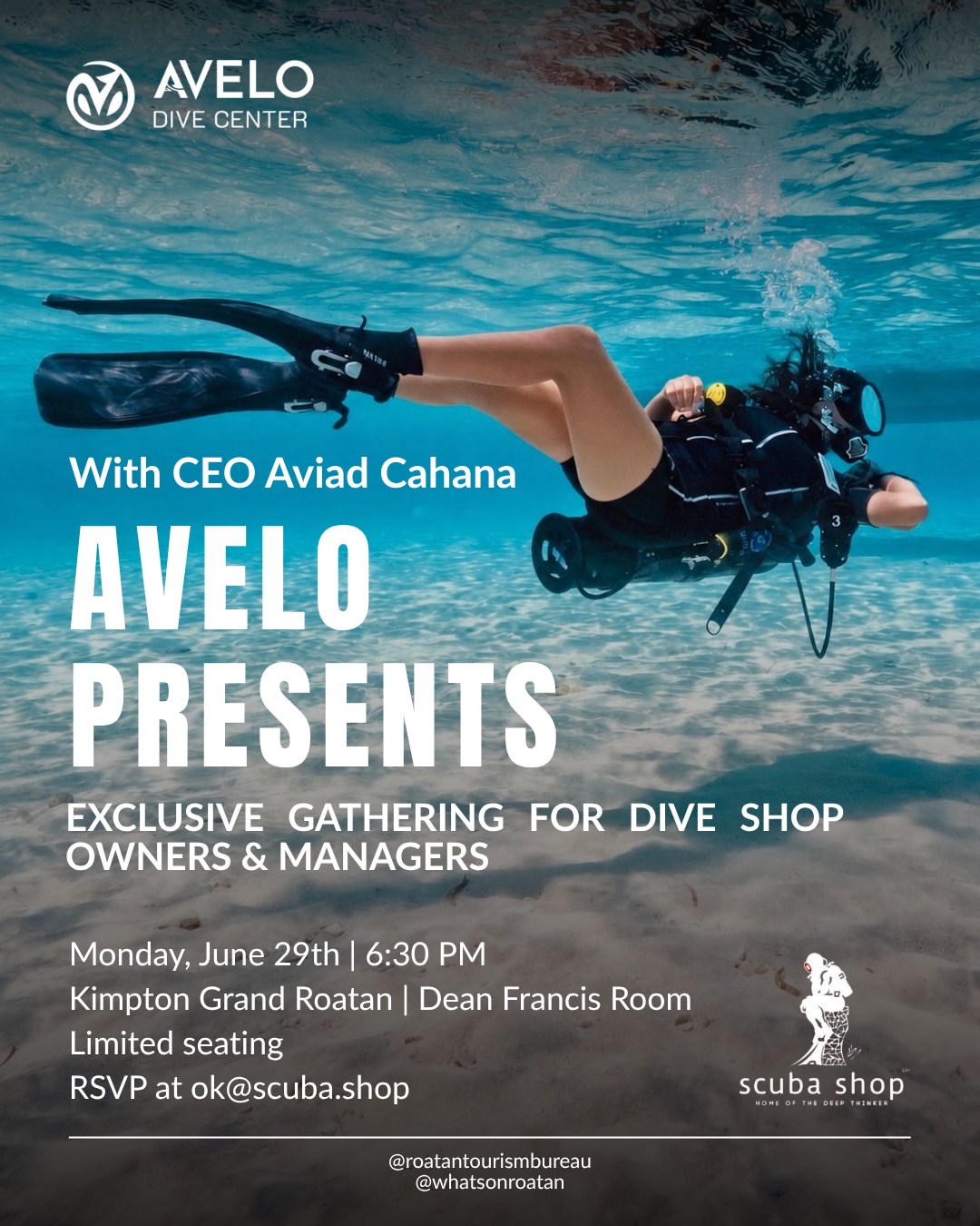 Avelo VIP Event in Roatán | Meet Avelo CEO Aviad Cahana at Kimpton Grand Roatán