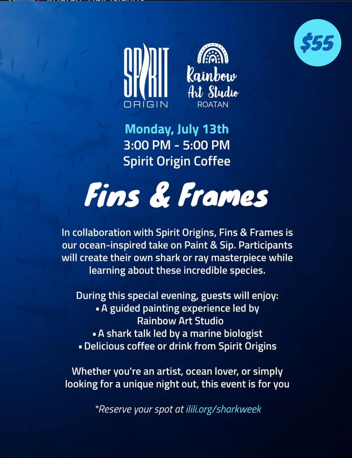 Fins & Frames Combines Art and Shark Conservation in Roatán
