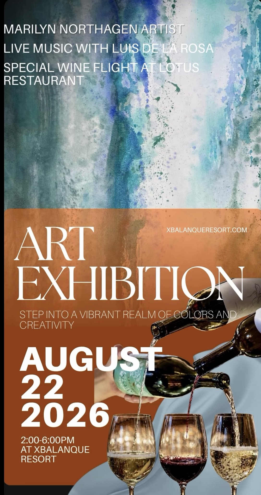 Art, Music, Wine & Food at Xbalanque Resort