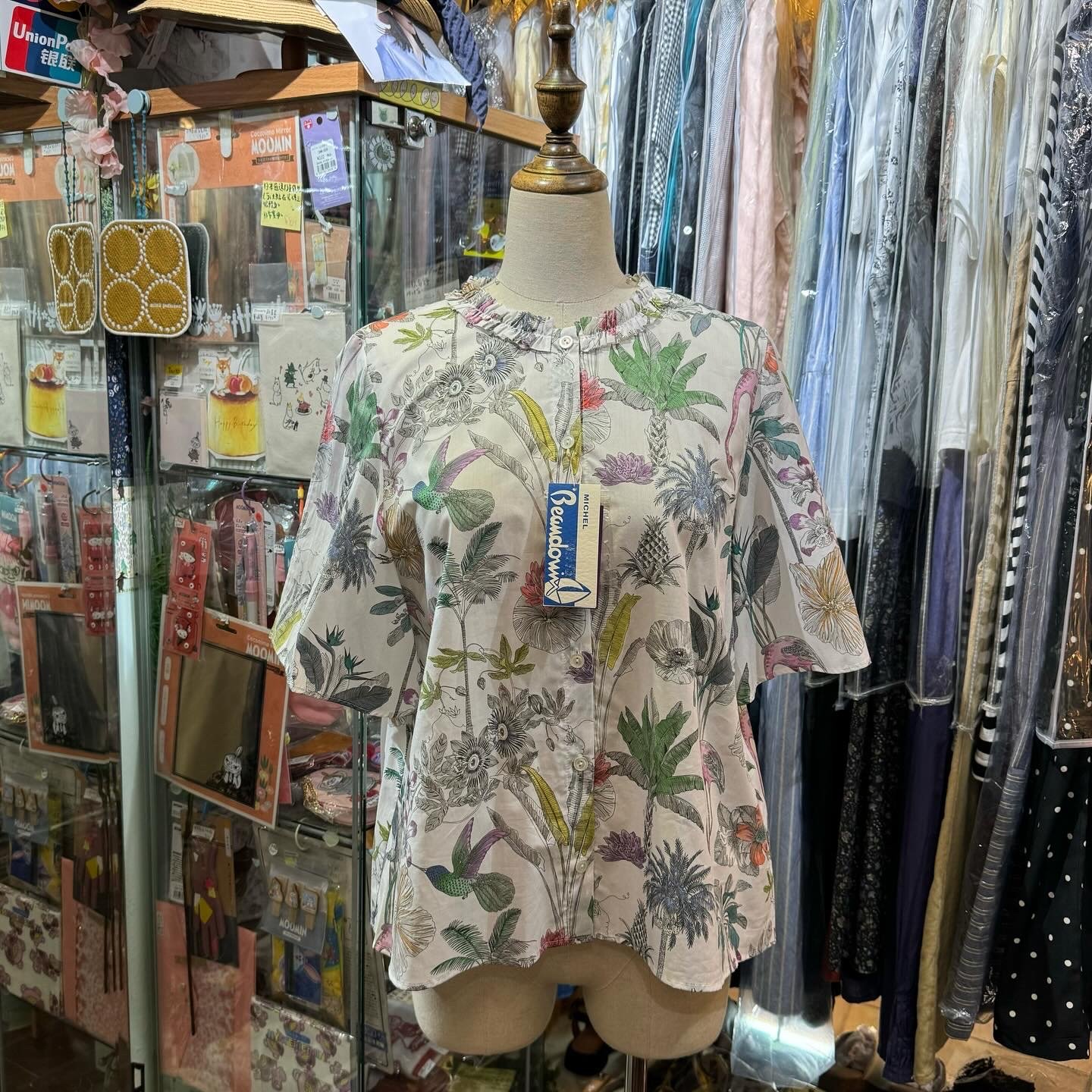 EXTRA20- Michel Beaudouin X Liberty London Shirt, made in Japan