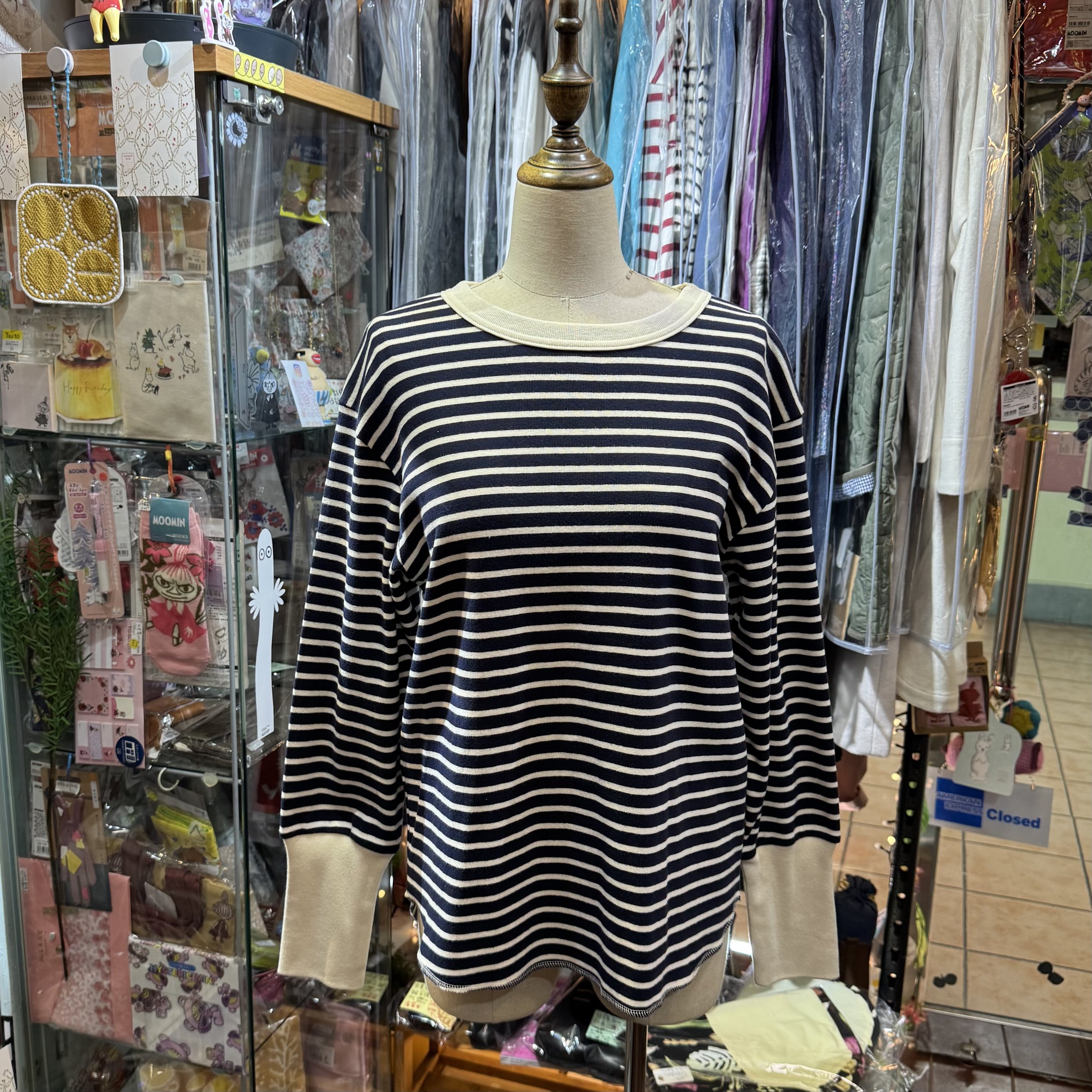 Sale- Diaries Striped Top, 2 Colors, made in Japan