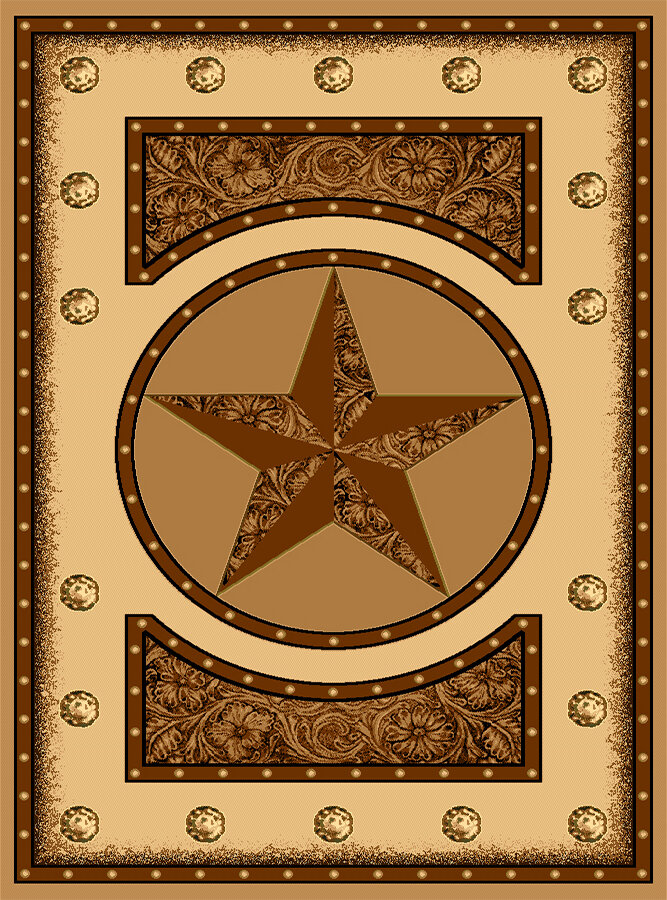 Tooled Star Skyhawk Rugs