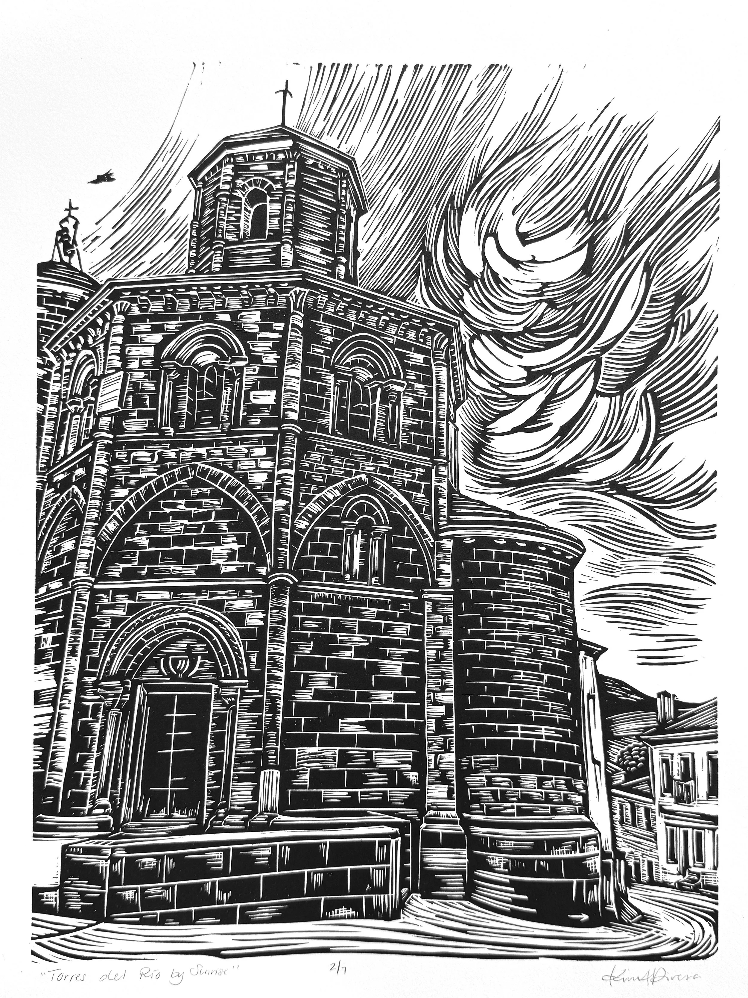 “Torres del Río by Sunrise”
Day 8, 28 km

Last night was the absolute worst night of sleep of my life. I think I slept for a total of 2 hours in Los Arcos…the bed would radiate your body heat back to you, and you’d stick to the “sheets” and be forced