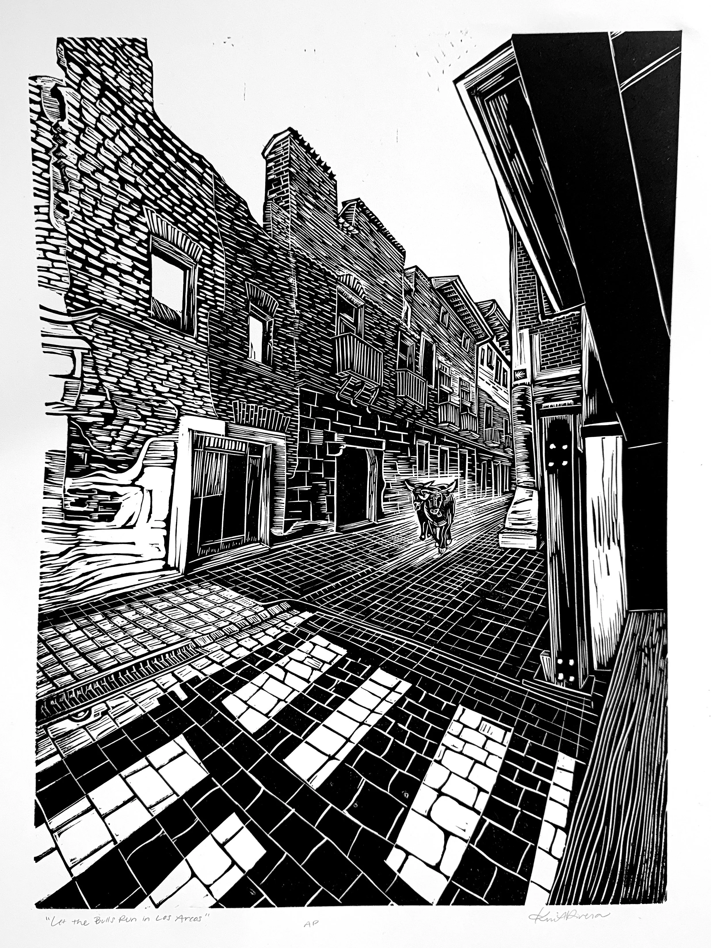 “Let the Bulls Run in Los Arcos”
Day 7, 21 km

I opted for an alternate route today, following a suggestion for a more scenic, less trafficked route. I met an Italian guy walking with massive blisters. I decided walking slower together in the heat wa