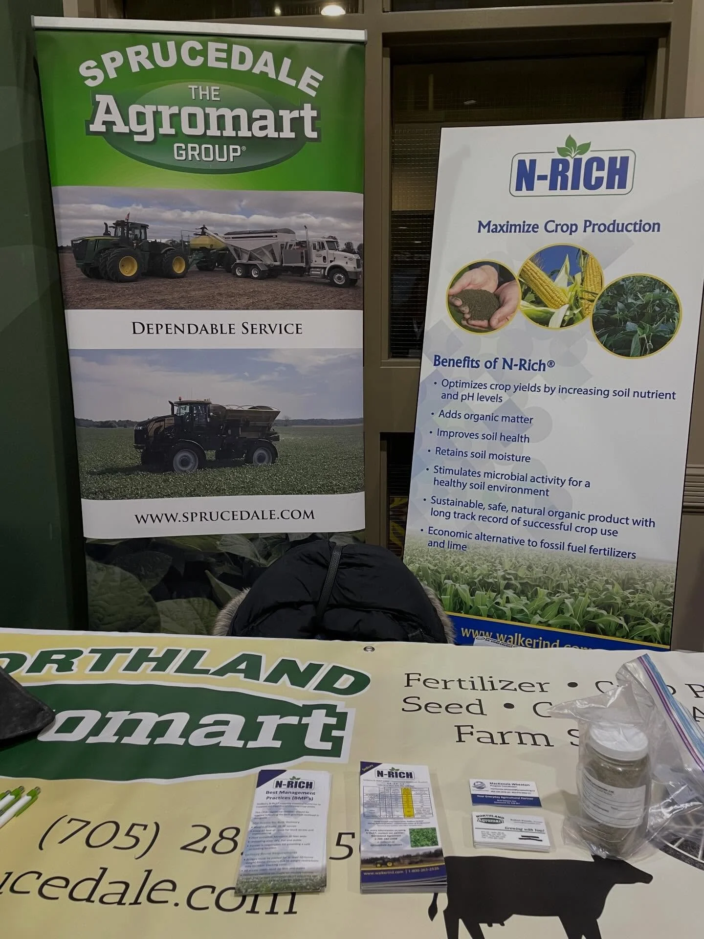 Courtney and Mackenzie are at the Northern Ontario Ag Conference in Sudbury today and tomorrow with Walkers and Northland Agromart promoting N-Rich in the region and how it can benefit your farm