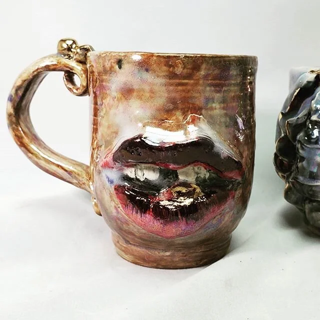 👄 can I talk about how much I looooooove this mug !! #afromationpottery #usefulart #blackartists