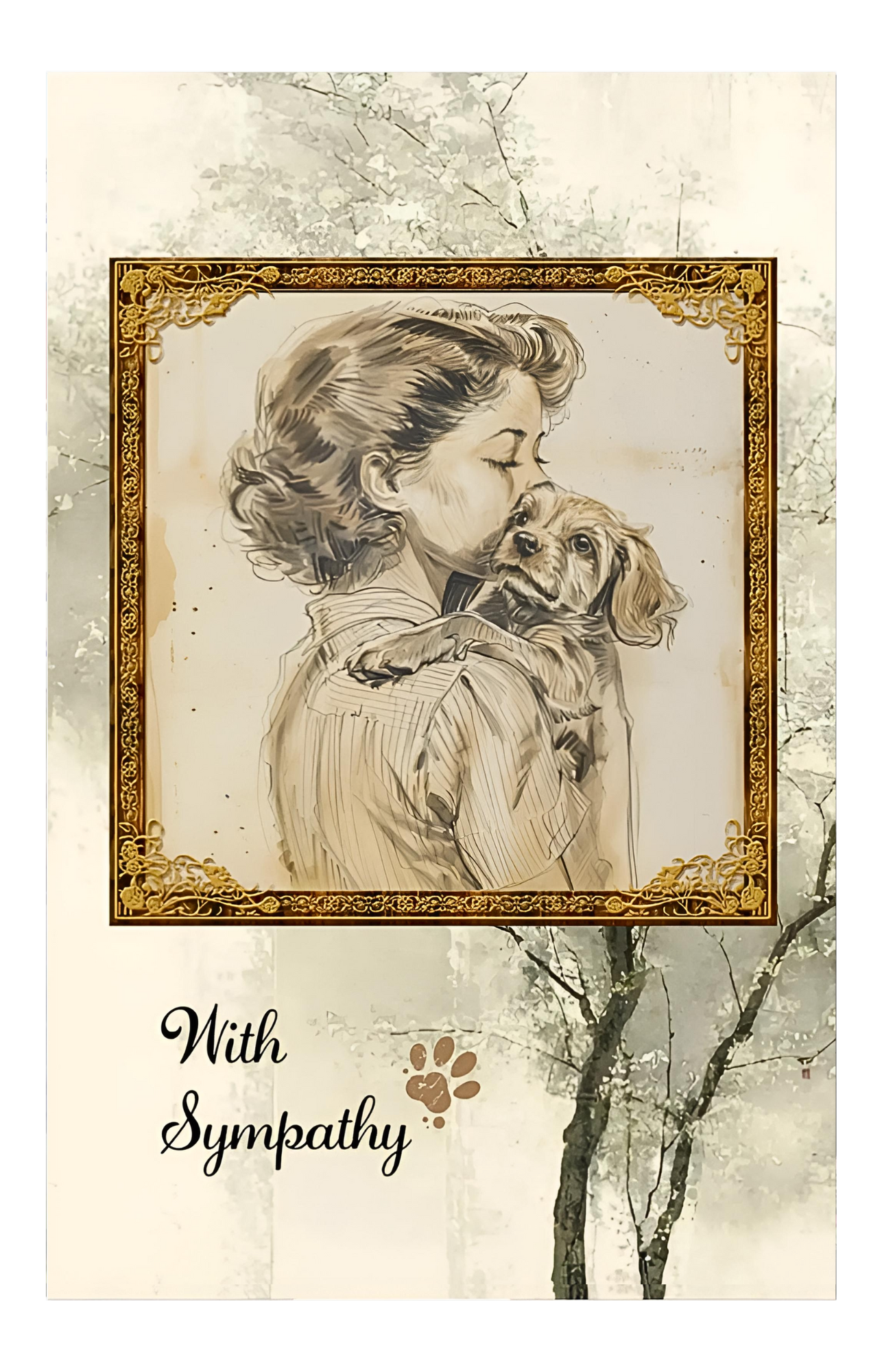 Dog - Sympathy/Condolences - Single Card - SQ0332102