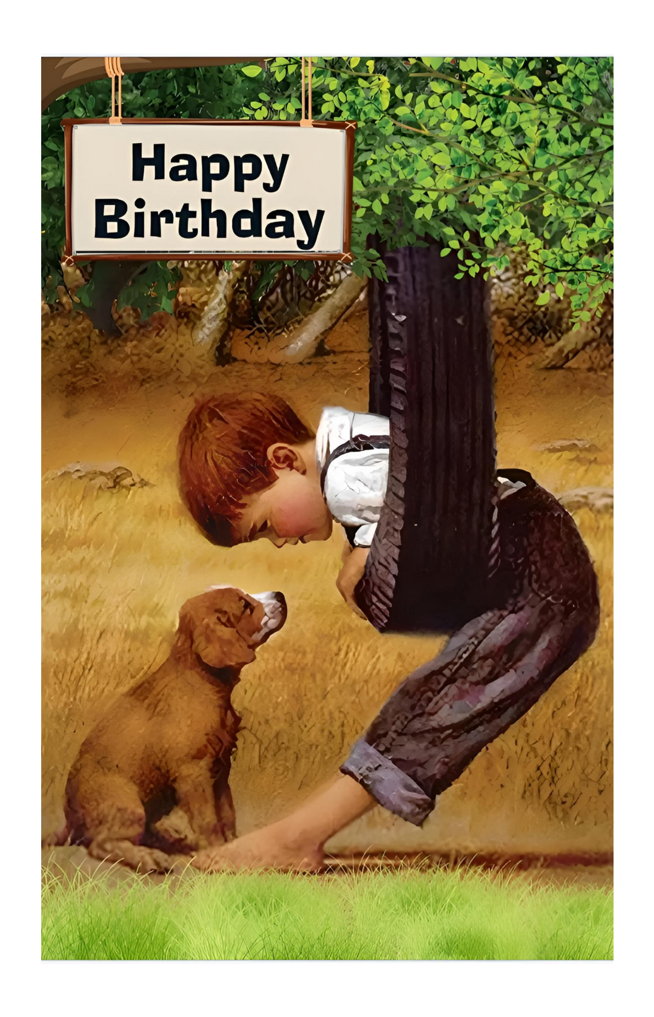 Boy - 4 - 6yrs - Kids Birthday - Single Card - SQ9049715