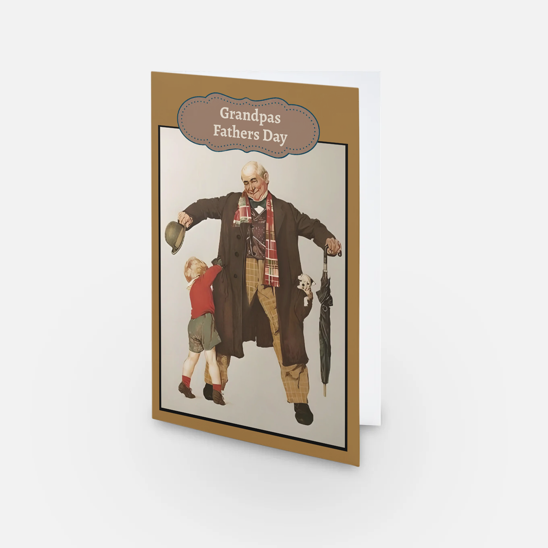 Grandfather - Fathers Day - Single Card - SQ8827141