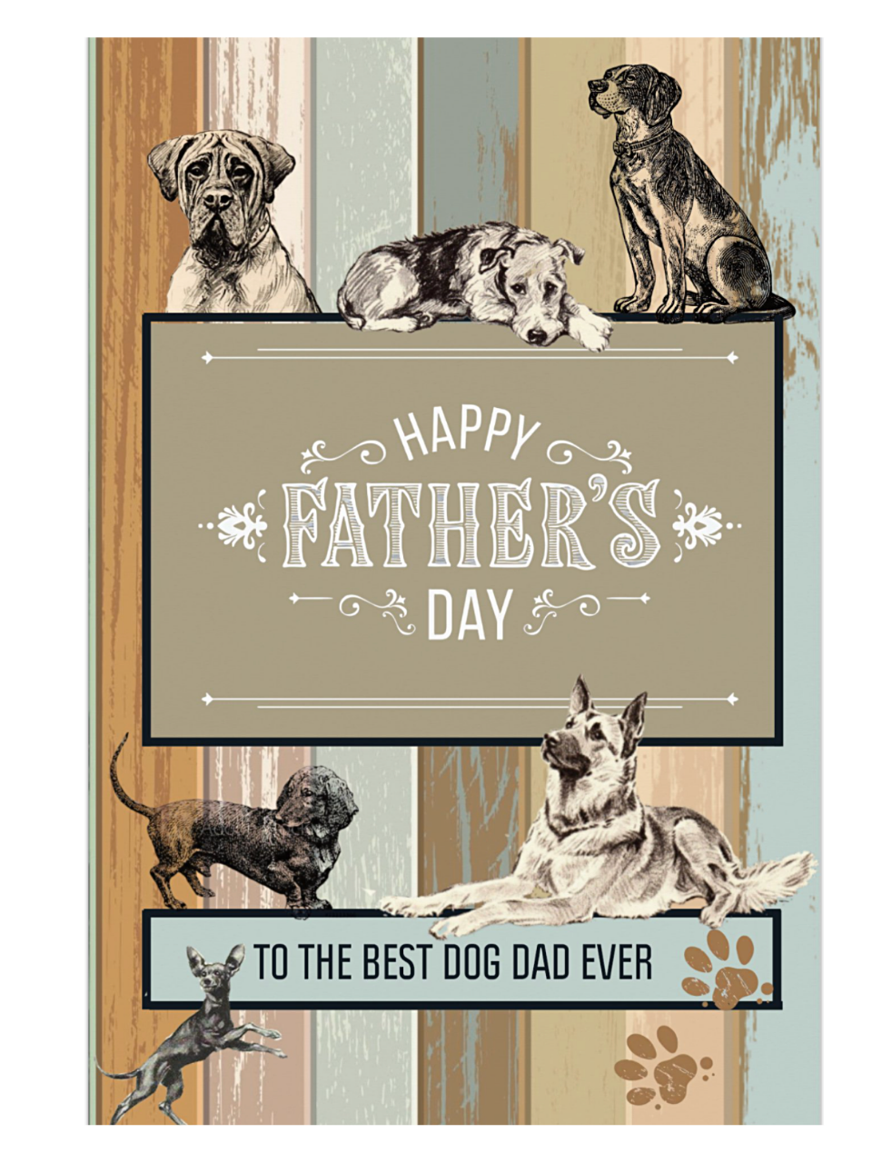 SALE  - Dog Dad- Fathers Day - Single Card - SQ8784447 - Discontinued