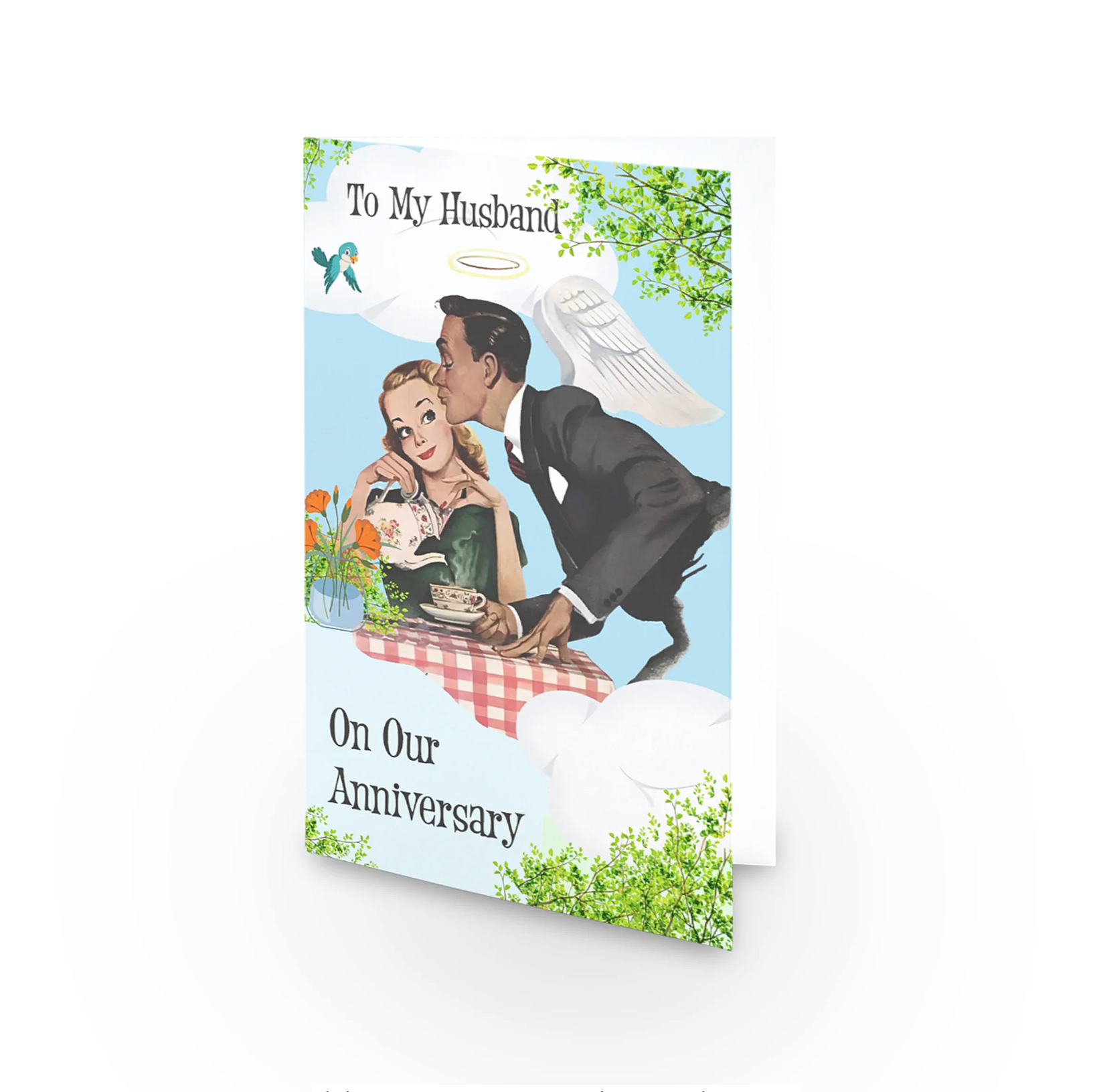 To Husband - Anniversary -  Single Card - SQ4098303