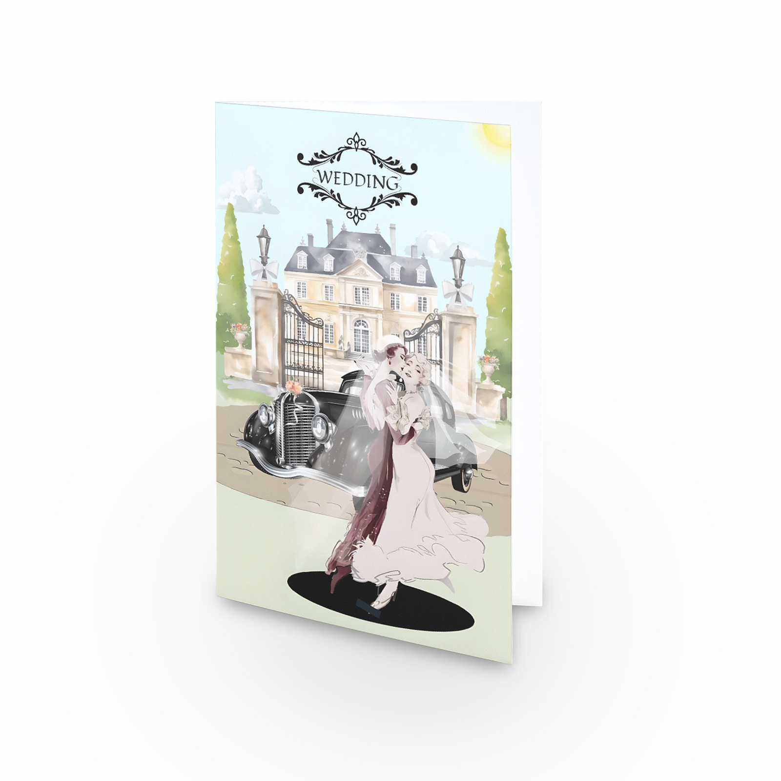 Female LGBT - Wedding - Single Card - SQ1808086