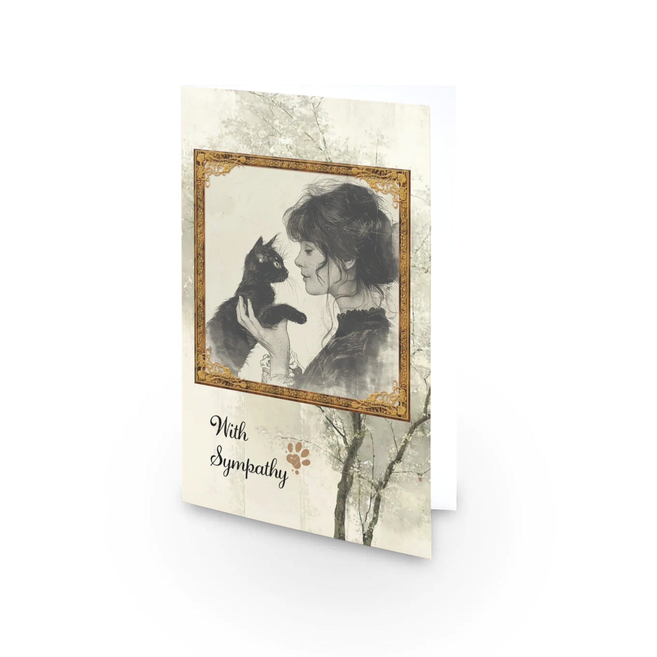 Pet Cat - Sympathy/Condolences - Single Card - SQ3544877