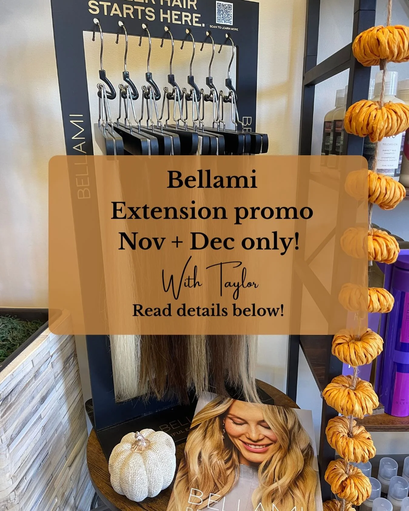 This is your sign to get the hair of your dreams! 💫

&mdash; Buy the hair, get a FREE INSTALL!
&mdash; Wefts, Tape-Ins, K-Tips, and I-Tips 
&mdash; NEW EXTENSION CLIENTS ONLY! 
&mdash; Only Nov + Dec with Taylor! 
&mdash; Must book a consultation fi