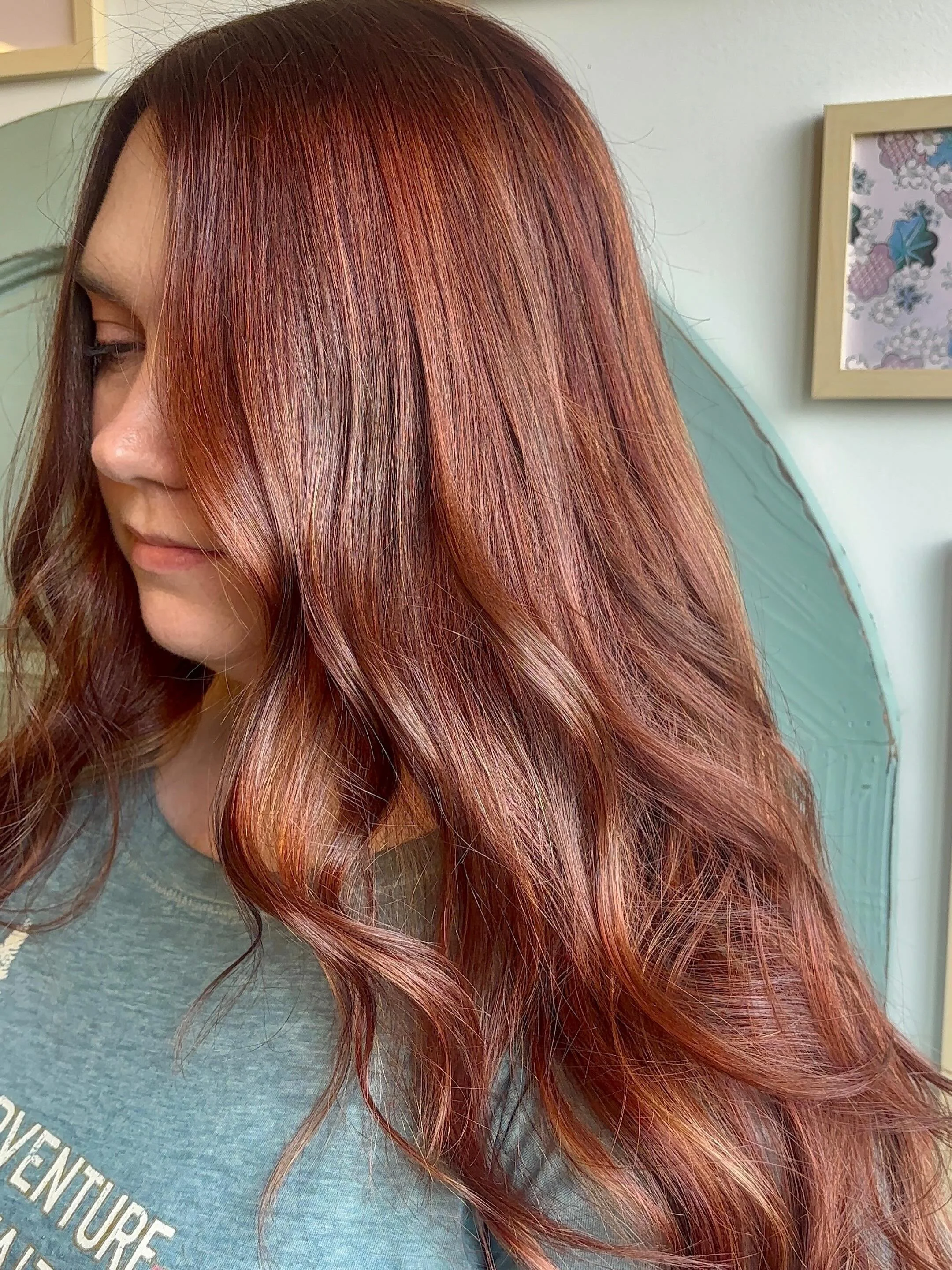 Warning: this color may cause excessive hair compliments. 🔥

Hair by | @hair.byallynicole