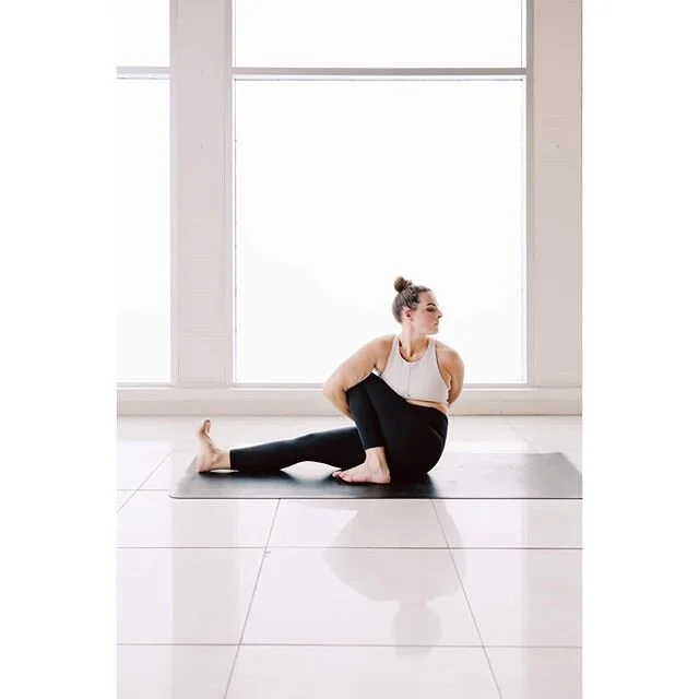 Marichyasana C~
.
It's getting pretty twisty out there you guys! Once again, practice imitates life. Just as we must learn to breathe slow and stay calm in some of these deeper twists, we must do the same in our regular lives right now. I hope you ar
