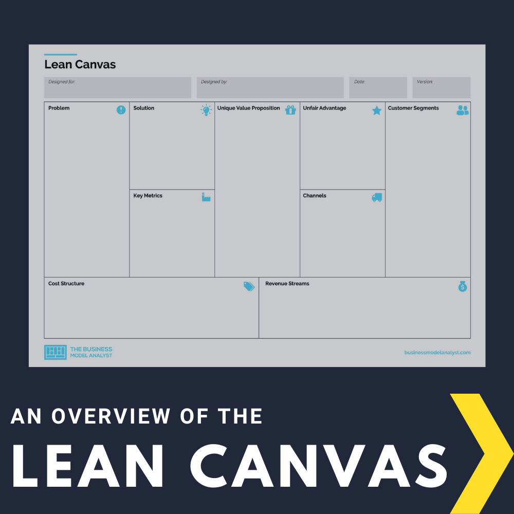 Overview of the Lean Canvas Tool to Validate a New Product Or Service Idea