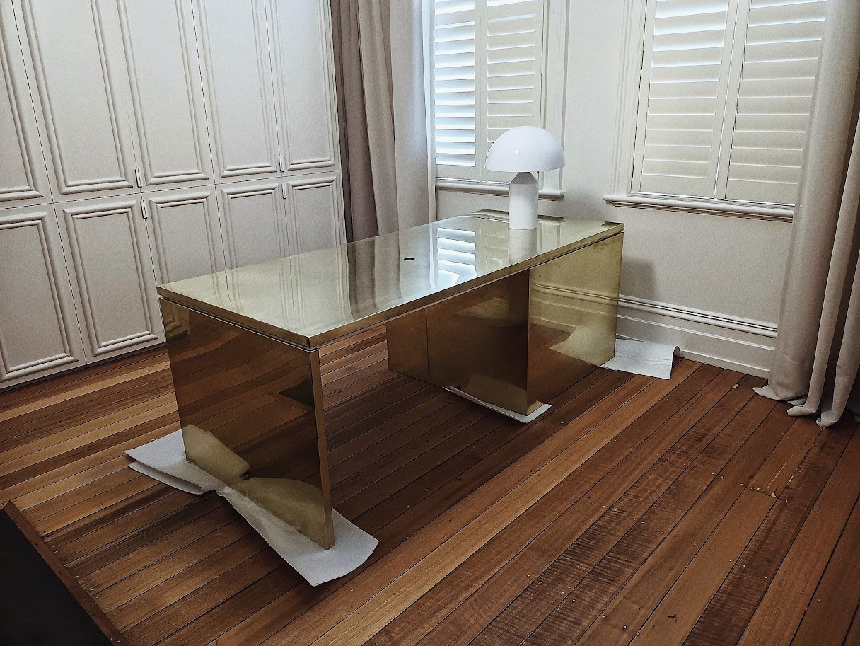 Brass Clad Desk