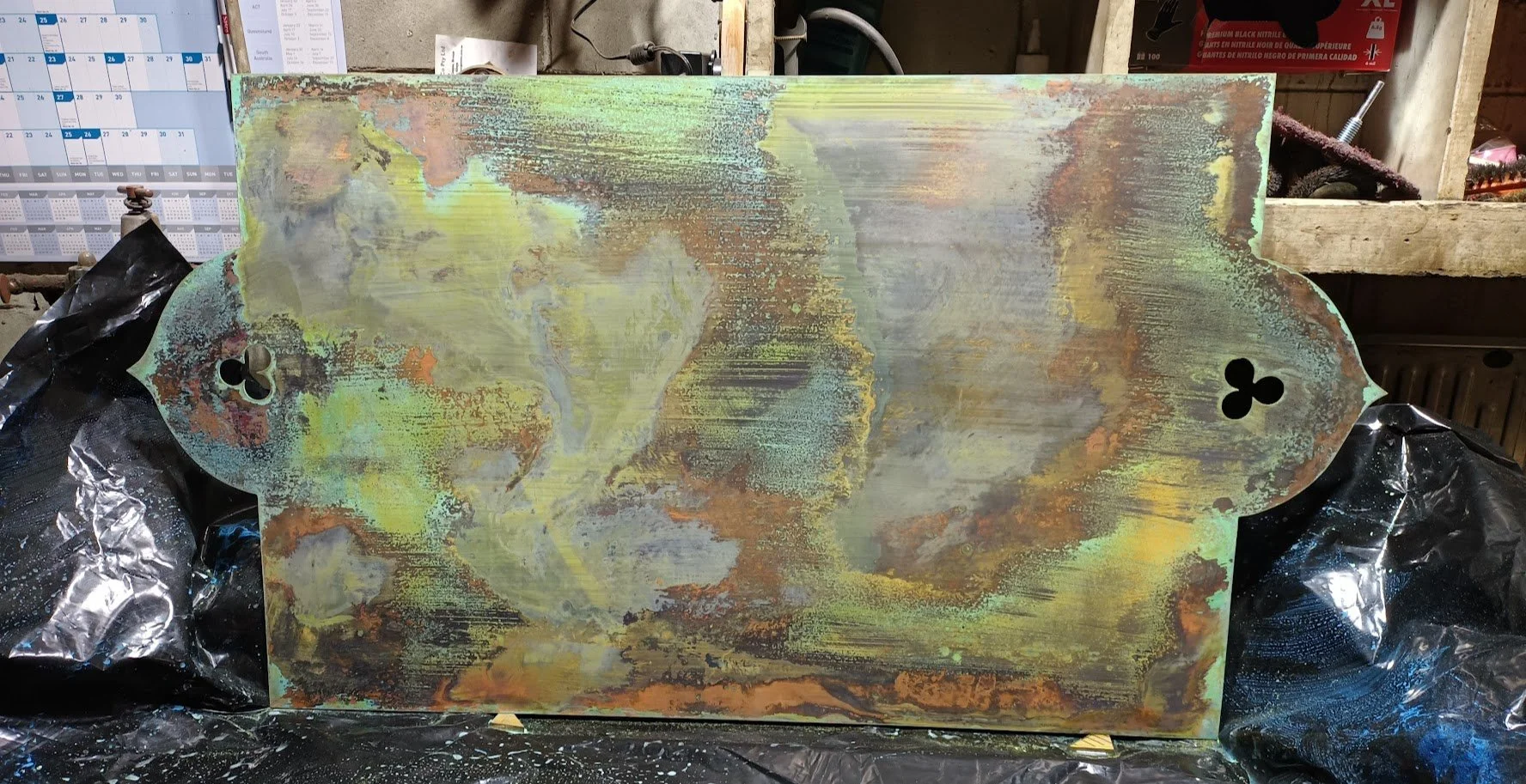 Aged Copper Splashback