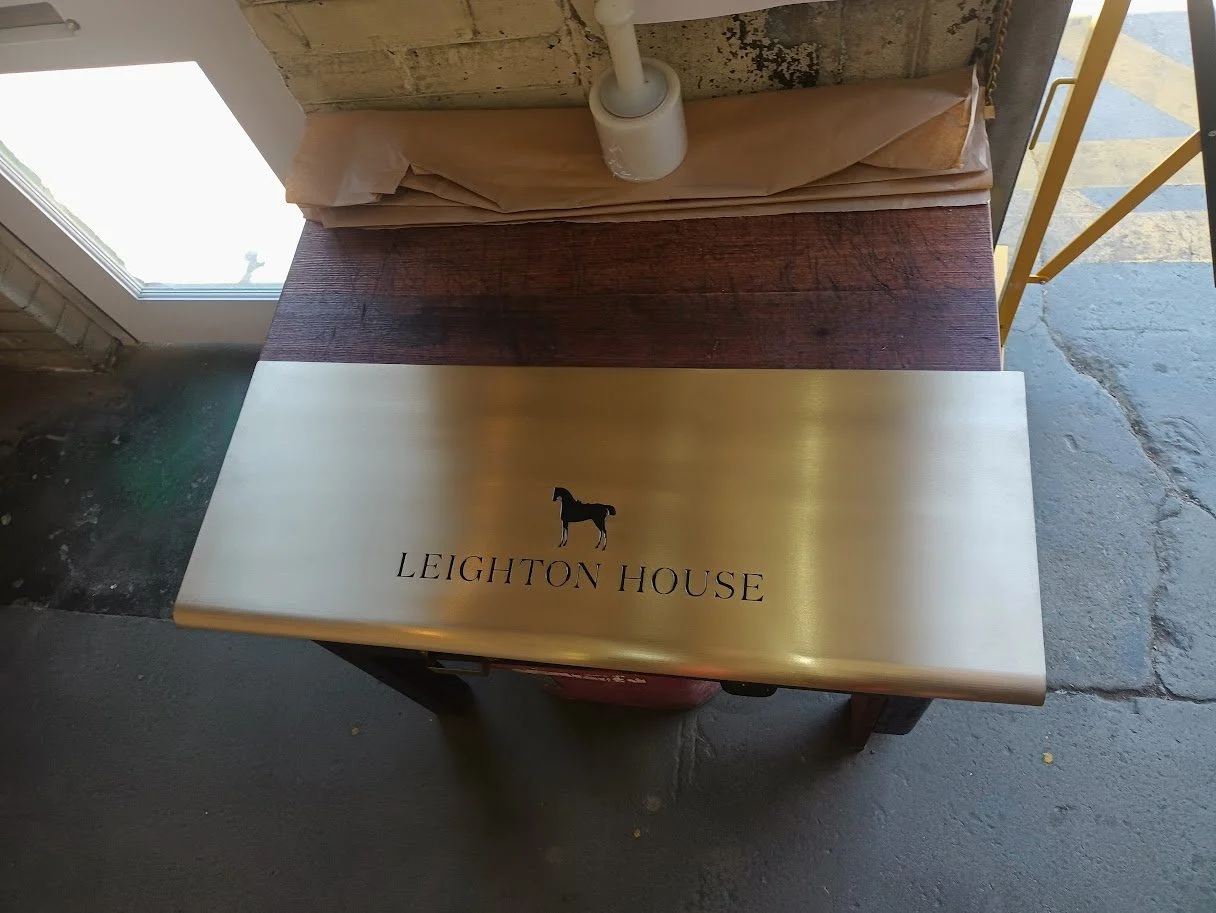 Etched + Filled Door PLate