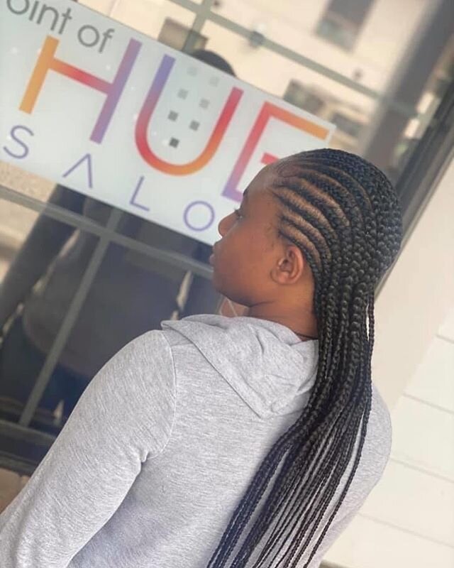 Crystal did an amazing job working on these braids. She fed in hair to her cornrows. Stunning. Seamless.