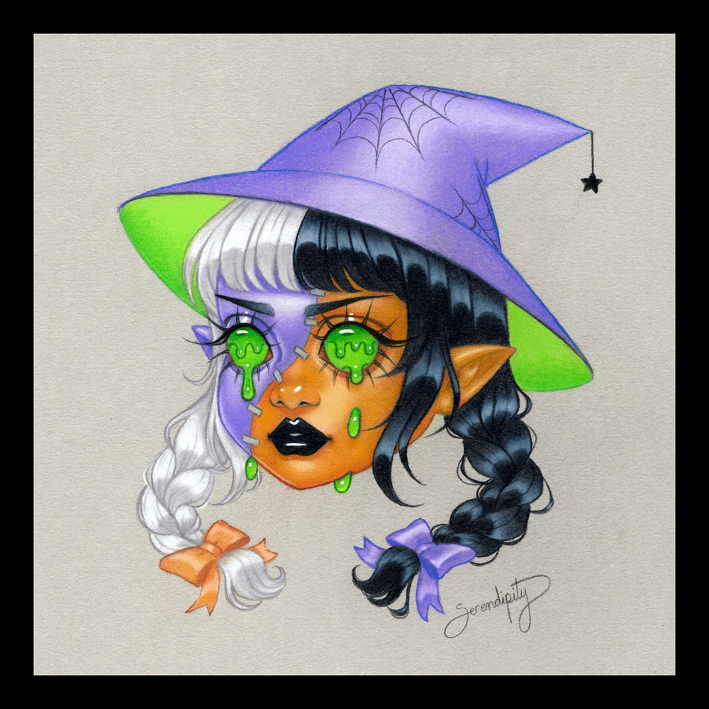 Halloween Witch Original — Serendipity Artworks Halloween Witch Original — Serendipity Artworks