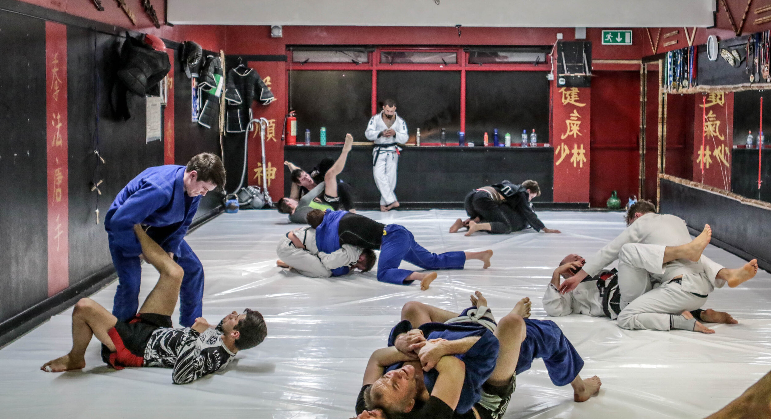 Brazilian Jiu Jitsu class in progress