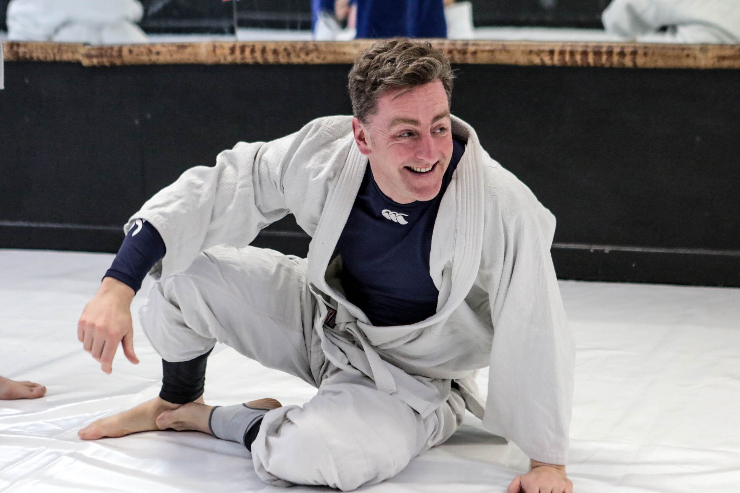 Brazilian Jiu Jitsu Student taking a break