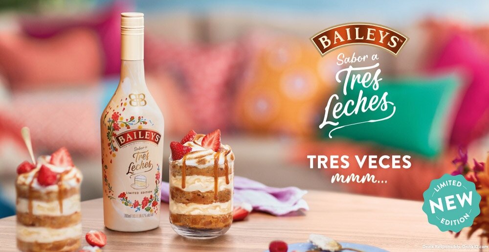 Baileys Tres Leches campaign photography