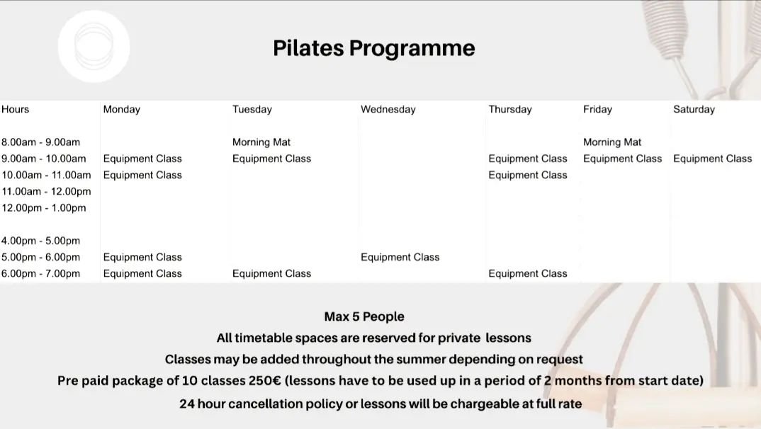 New Programme!

Check out our website for more details and workshops we have planned for 2024/2025!

#comprehensivepilatesteachers #classicalpilatesteachers 
#classicalpilatesstudio
#stretchpilatesgreece 
#stretchpilates #stretchpilatesparos #parospi