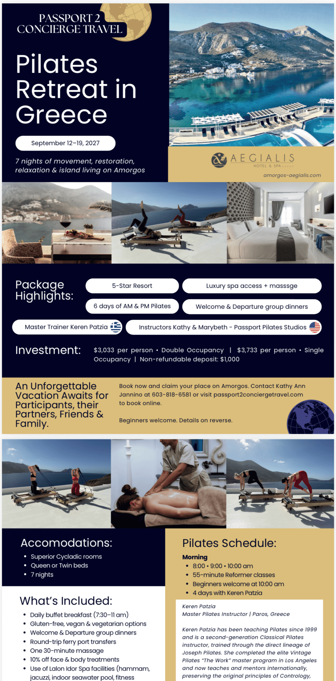 Pilates Retreat in Greece