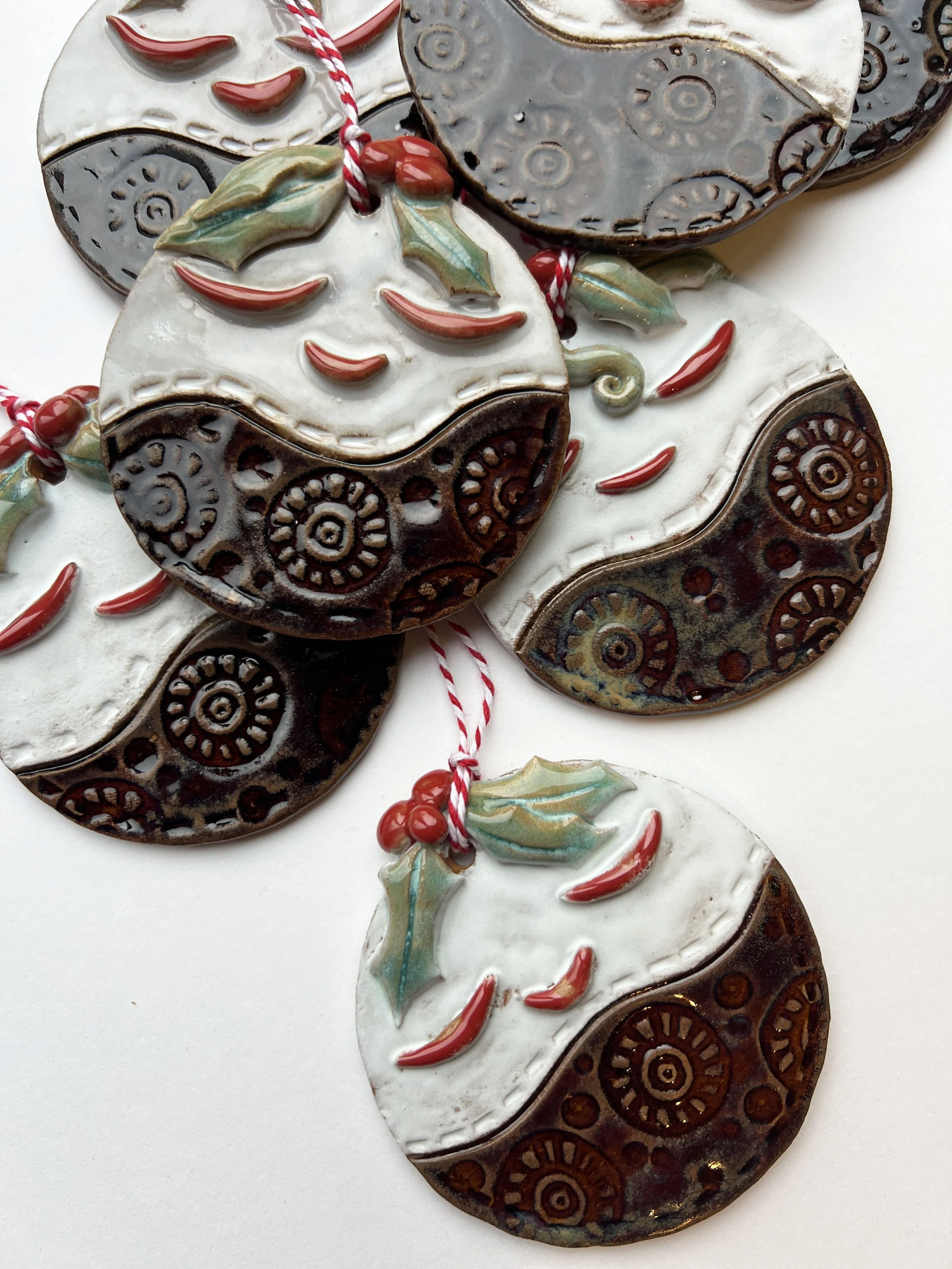 Christmas pudding tree decoration