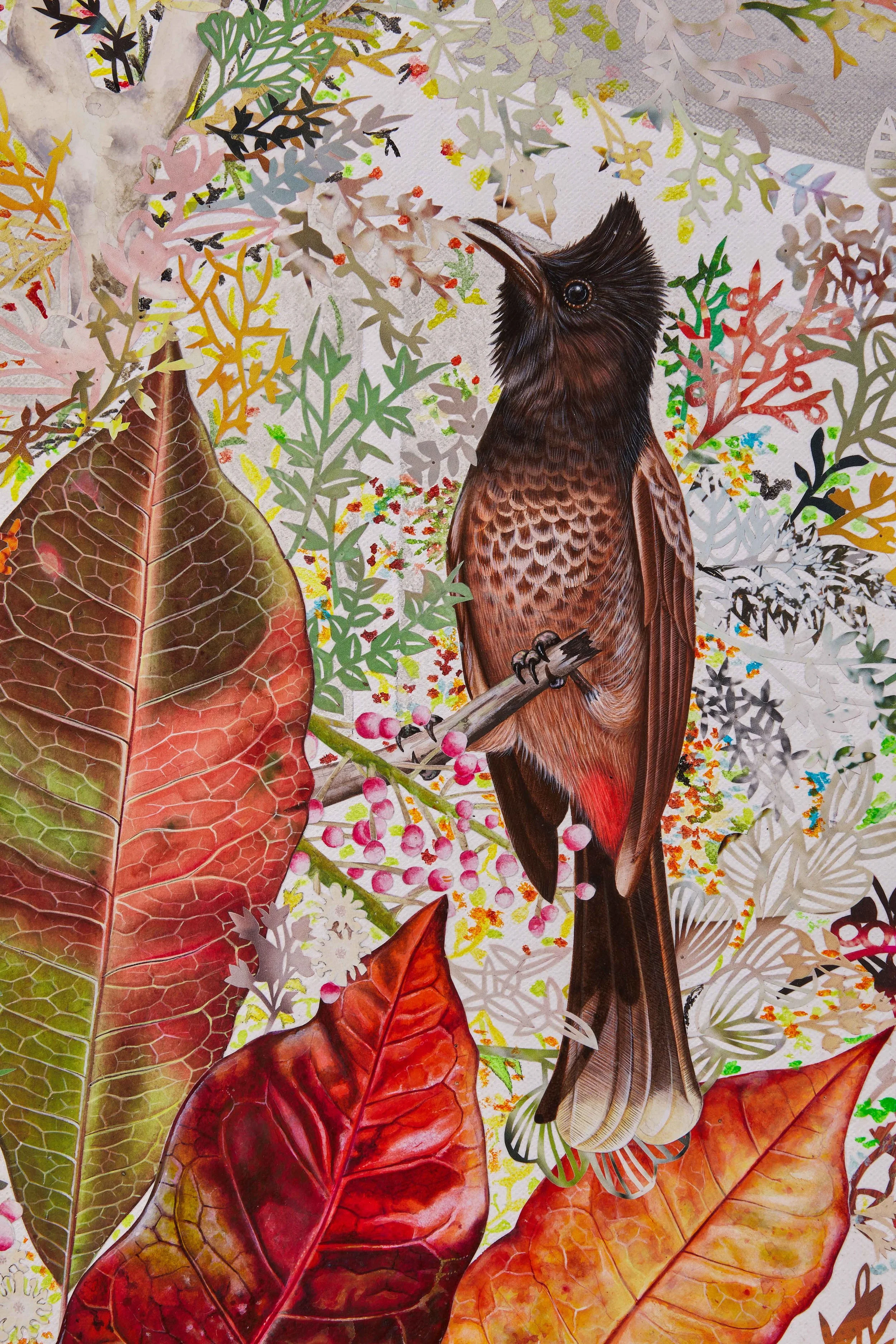 2022 Mind Terrarium I_Acrylic & paper on canvas_48 in x 72 in_Detail_5 © Suhasini Kejriwal.jpg