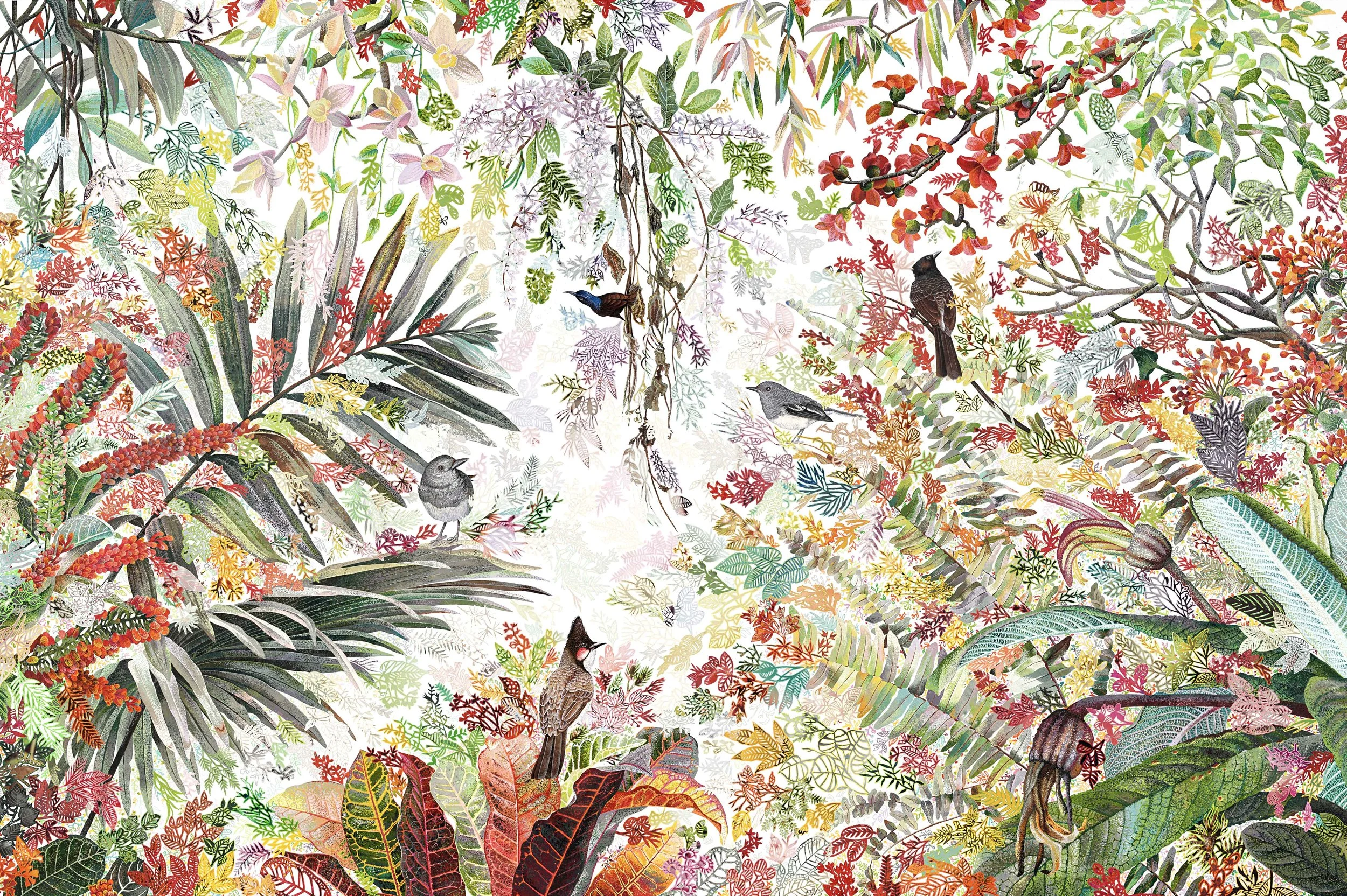 1. 2025 Birdsong Series III_Acrylic & Paper on canvas_48 in x 72 in © Suhasini Kejriwal.jpg