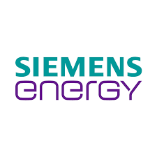 SIEMENS Energy Logo in grün und lila Schrift