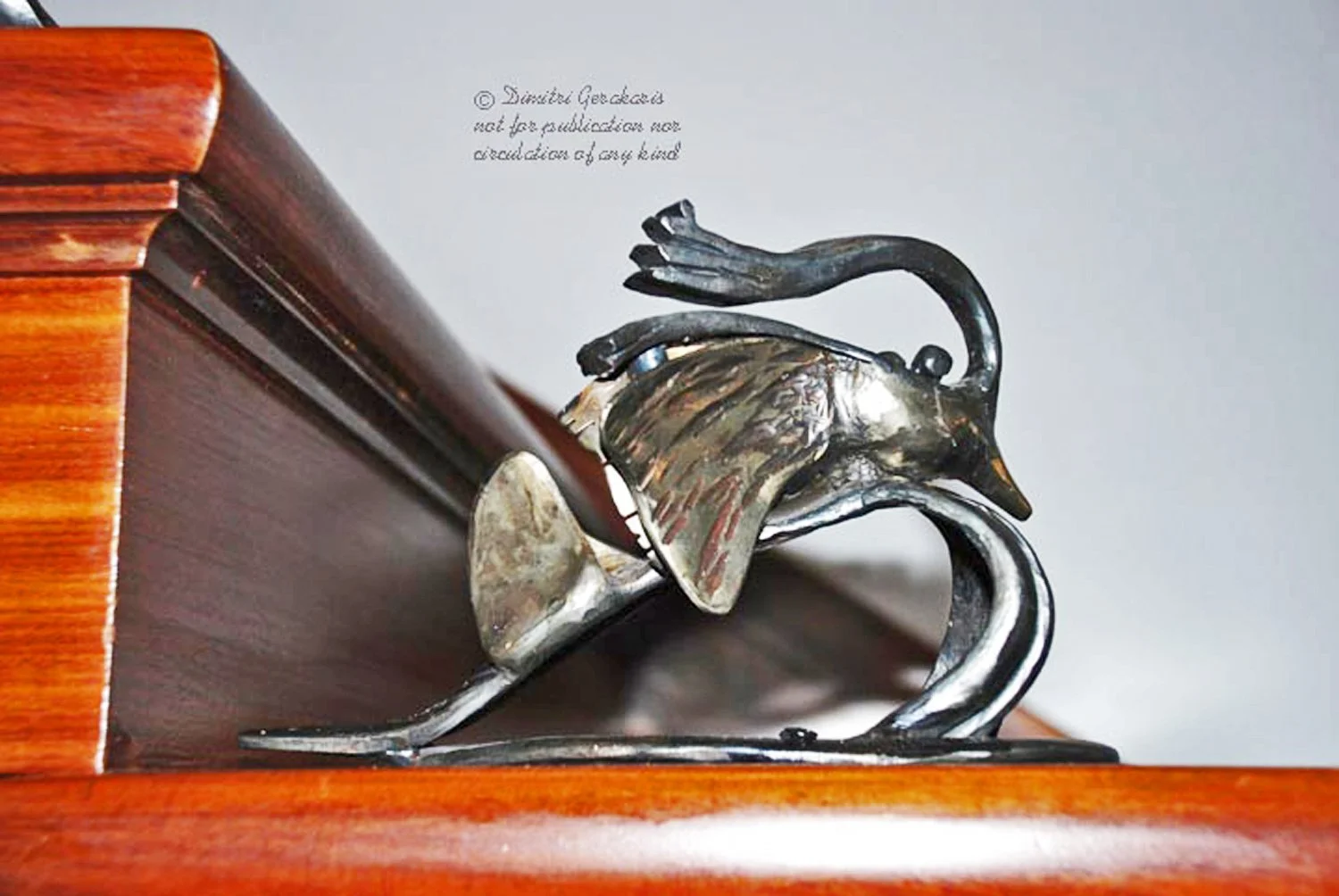 On one step to greet you is a diminutive Mandarin Duck, symbolizing not only Beauty but Love and Fidelity. 