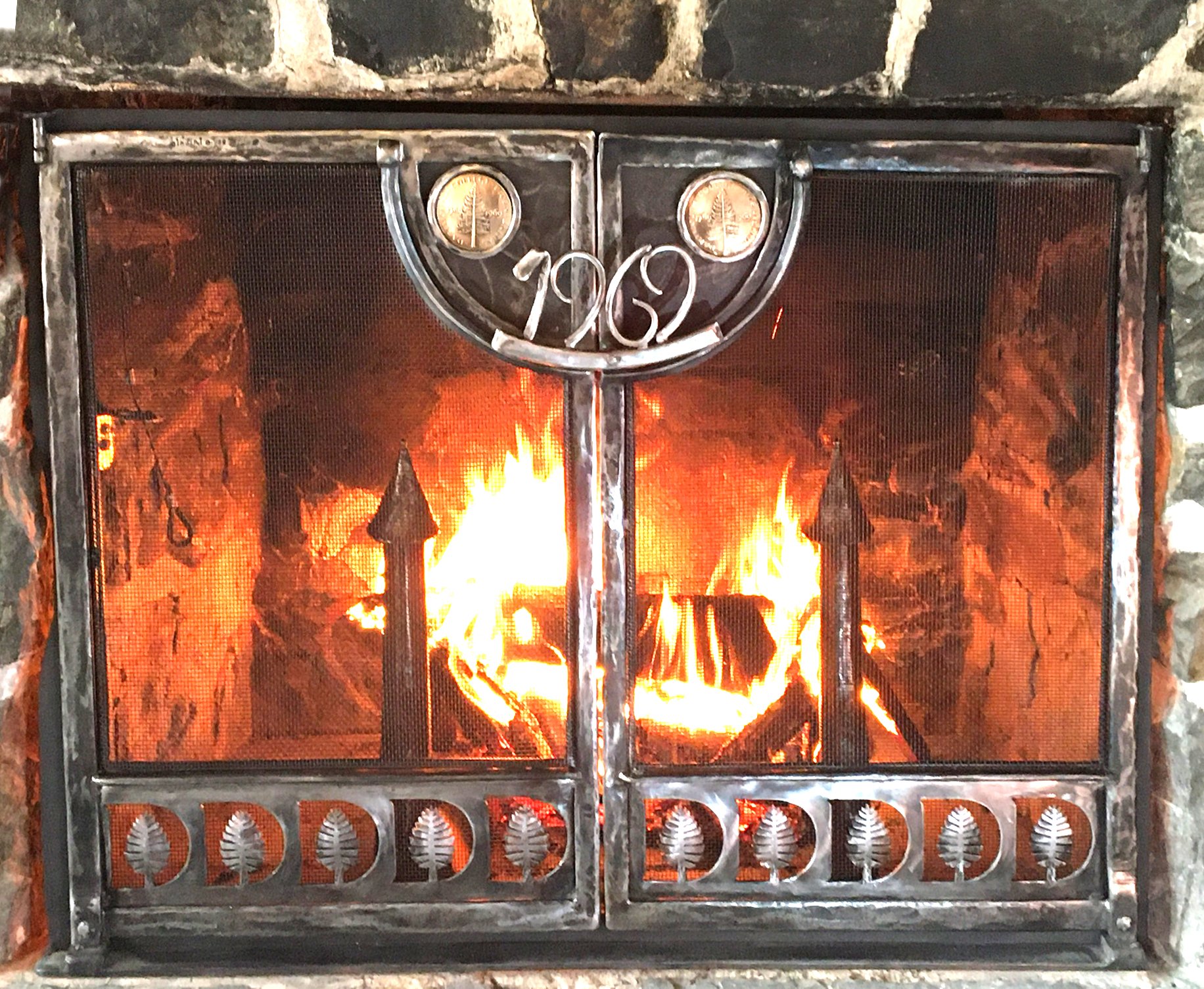 DOC House Fireplace with Fire in situ.JPG