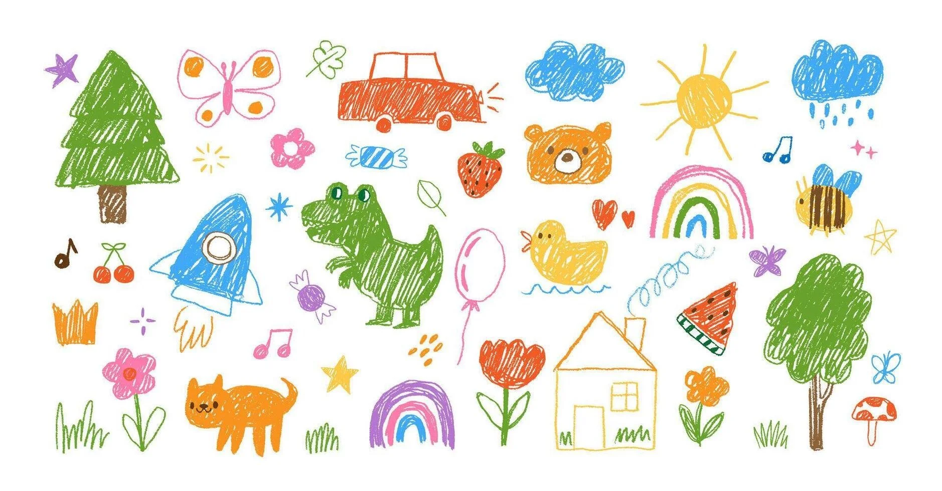 kids-drawing-doodle-simple-child-illustration-hand-drawn-children-pencil-elements-sketch-chalk-flower-sun-cloud-rainbow-animals-naive-crayon-print-set-vector.jpg