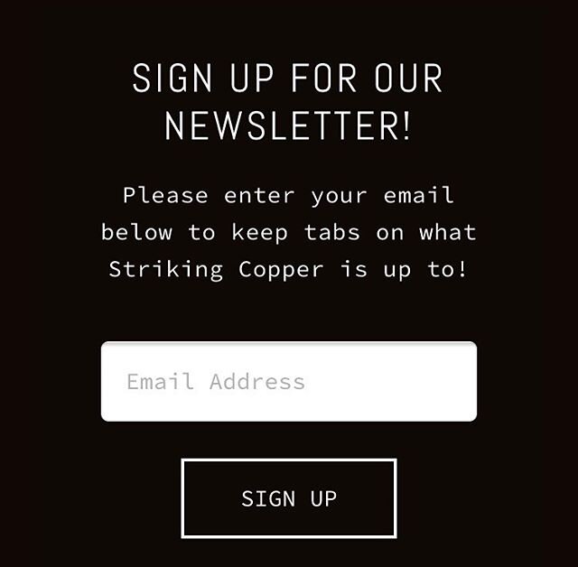 Hey Copperheads! We are going to start a monthly Newsletter with all of the happenings of the band! If you want to receive this Newsletter, please subscribe on our website! The link is in our bio!
