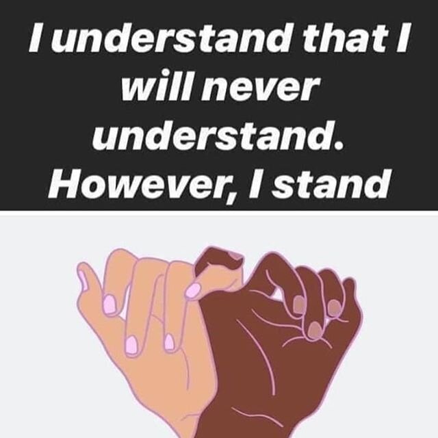 We stand beside you in this fight to end systemic racism. We hear you. We see you. We love you. We will not be complacent. We will not be silent. 
#blacklivesmatter 
Listen. Donate. Protest.