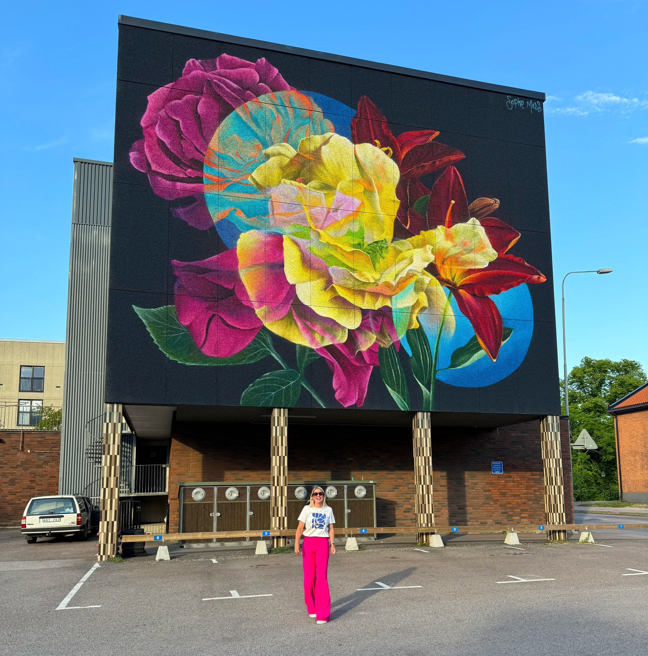✨ Prints available ✨
So excited to be able to share these beauts with you! Available via the wonderful @graffitistreet gallery. 

The &lsquo;Nebula Rose&rsquo; painting derived from a mural I painted in Oskersham, Sweden 🇸🇪. Inspired by the Nebula 