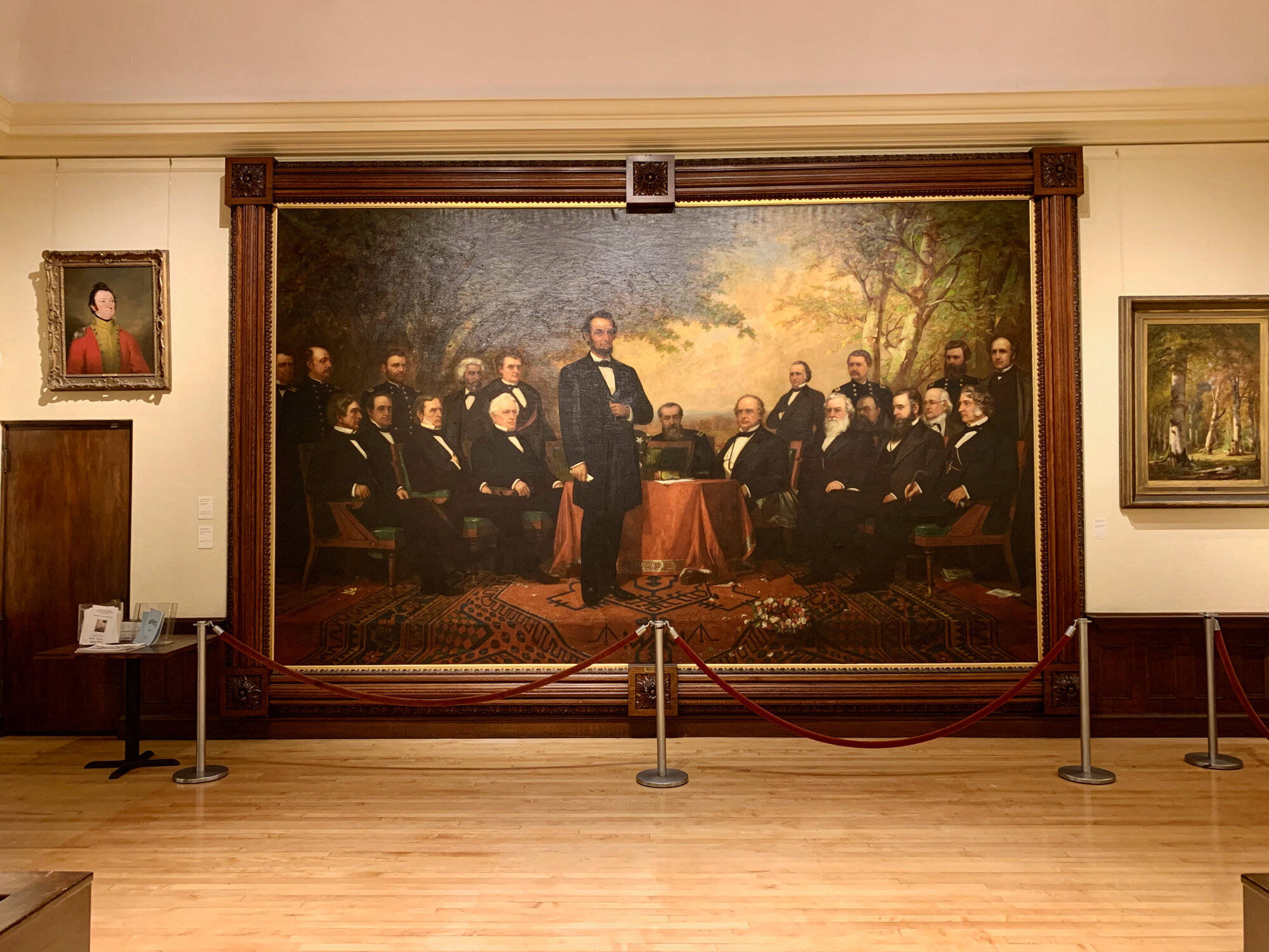 Painting at the Converse Memorial Building, Malden