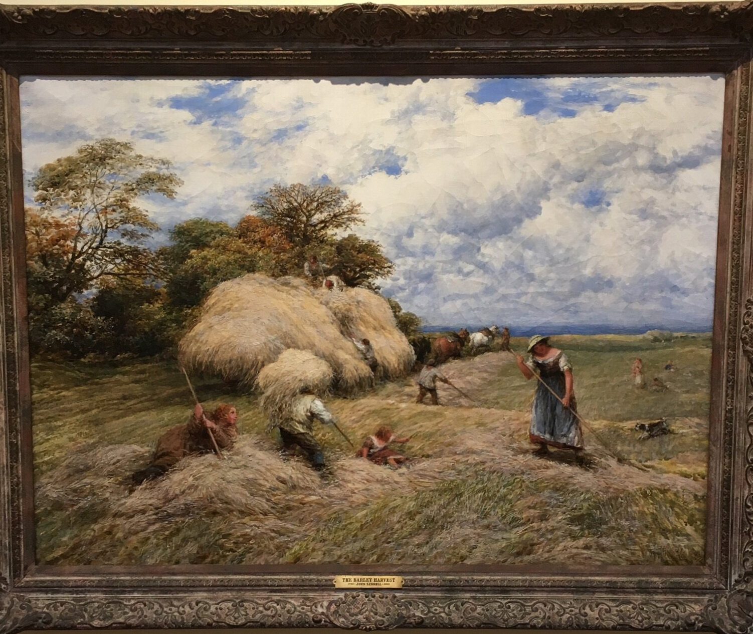 "The Barley Harvest" by John Linnell
