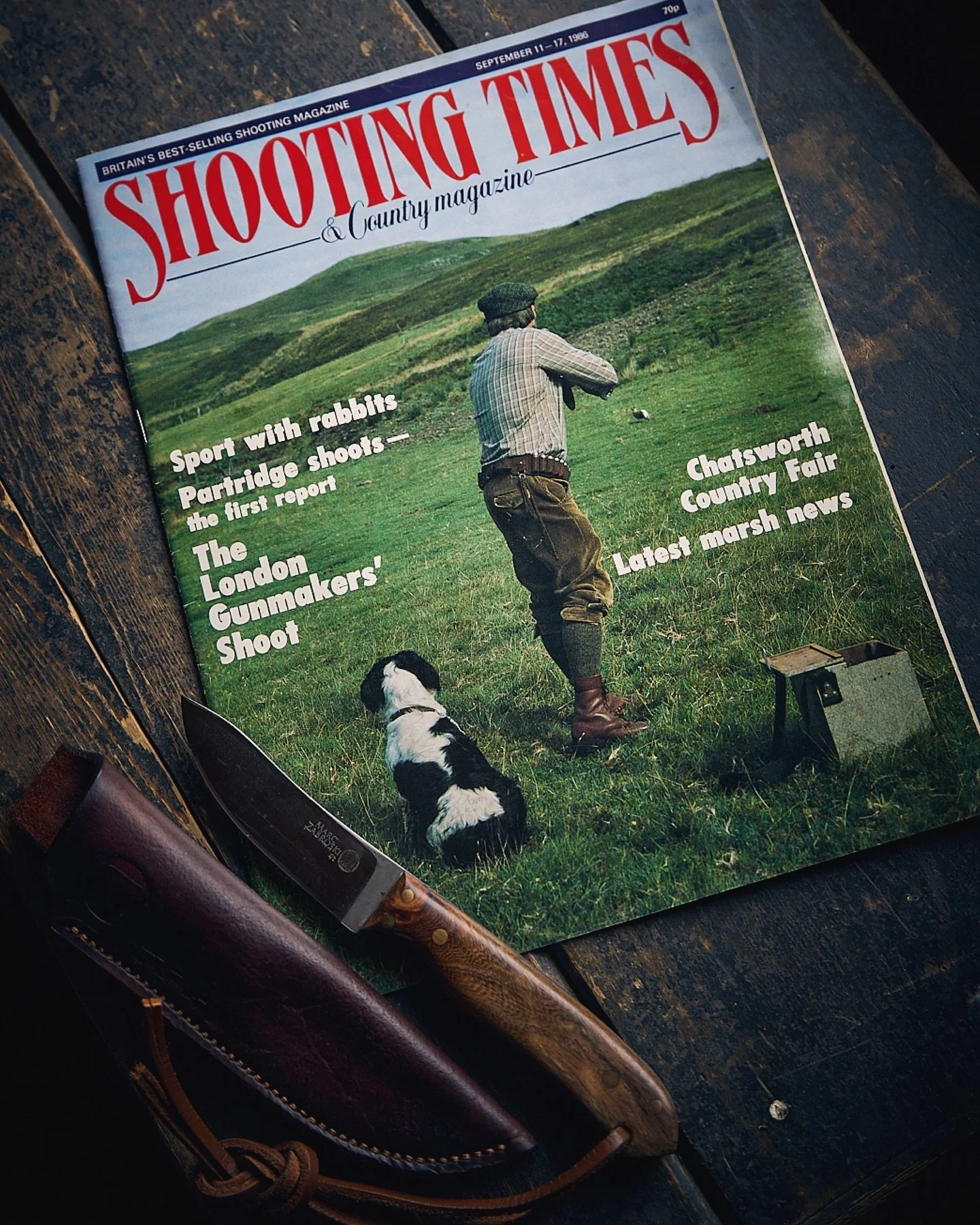 This week&rsquo;s top tip. 

For a dose of nostalgia and a reminder of how old you now are, go to eBay and purchase a @shootingtimesuk from the week you were born.

For interest, the knife is a Bushbuck model made in my first year of knifemaking - 01