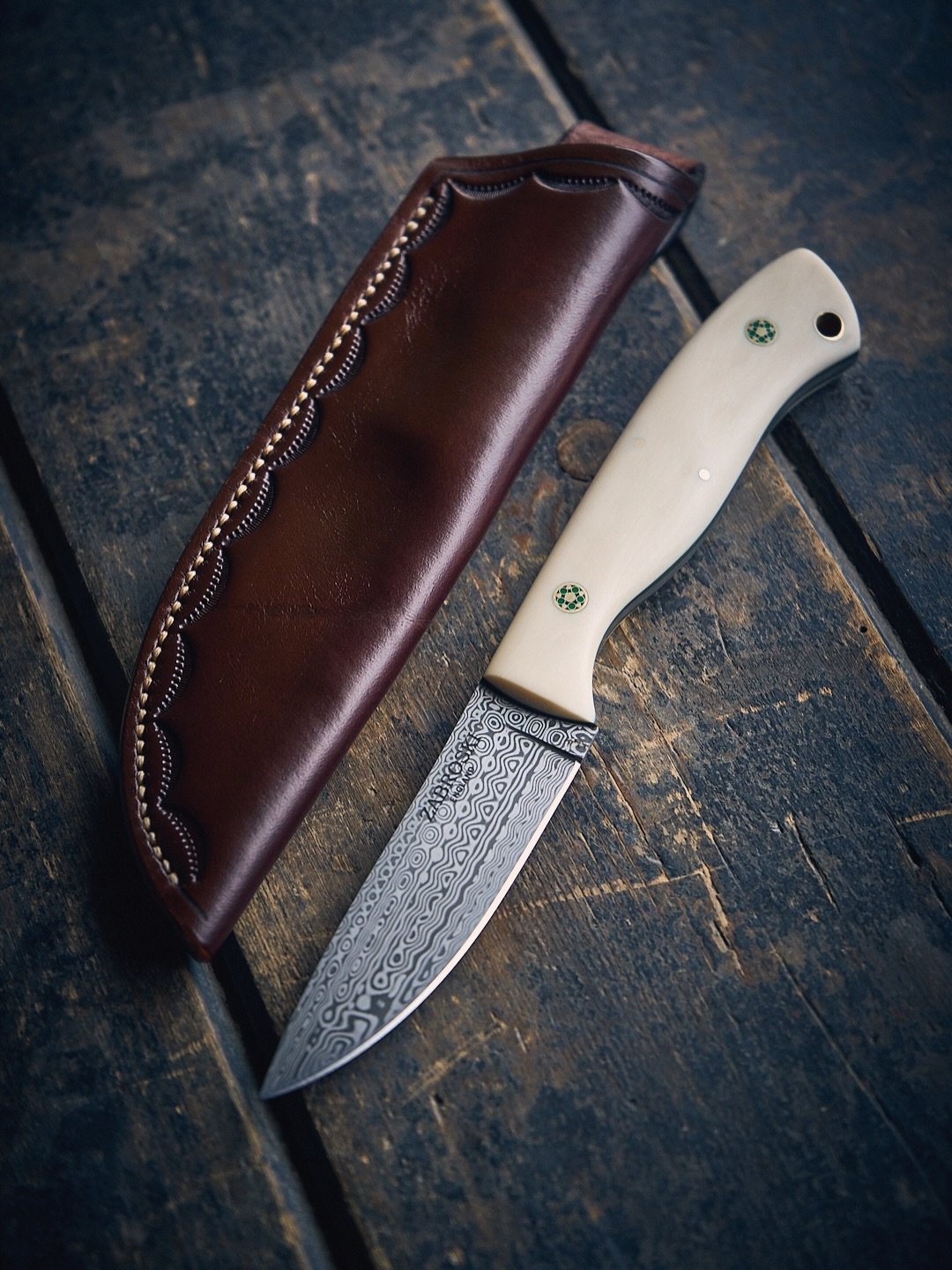 My small contribution to the huge array of auction lots available at this year&rsquo;s @thestalkingshowltd - in aid of their own &lsquo;Newcomers&rsquo; fundraiser.

Gunsmoke model in Damasteel stainless Damascus 

Elforyn &lsquo;Supertusk&rsquo; rep