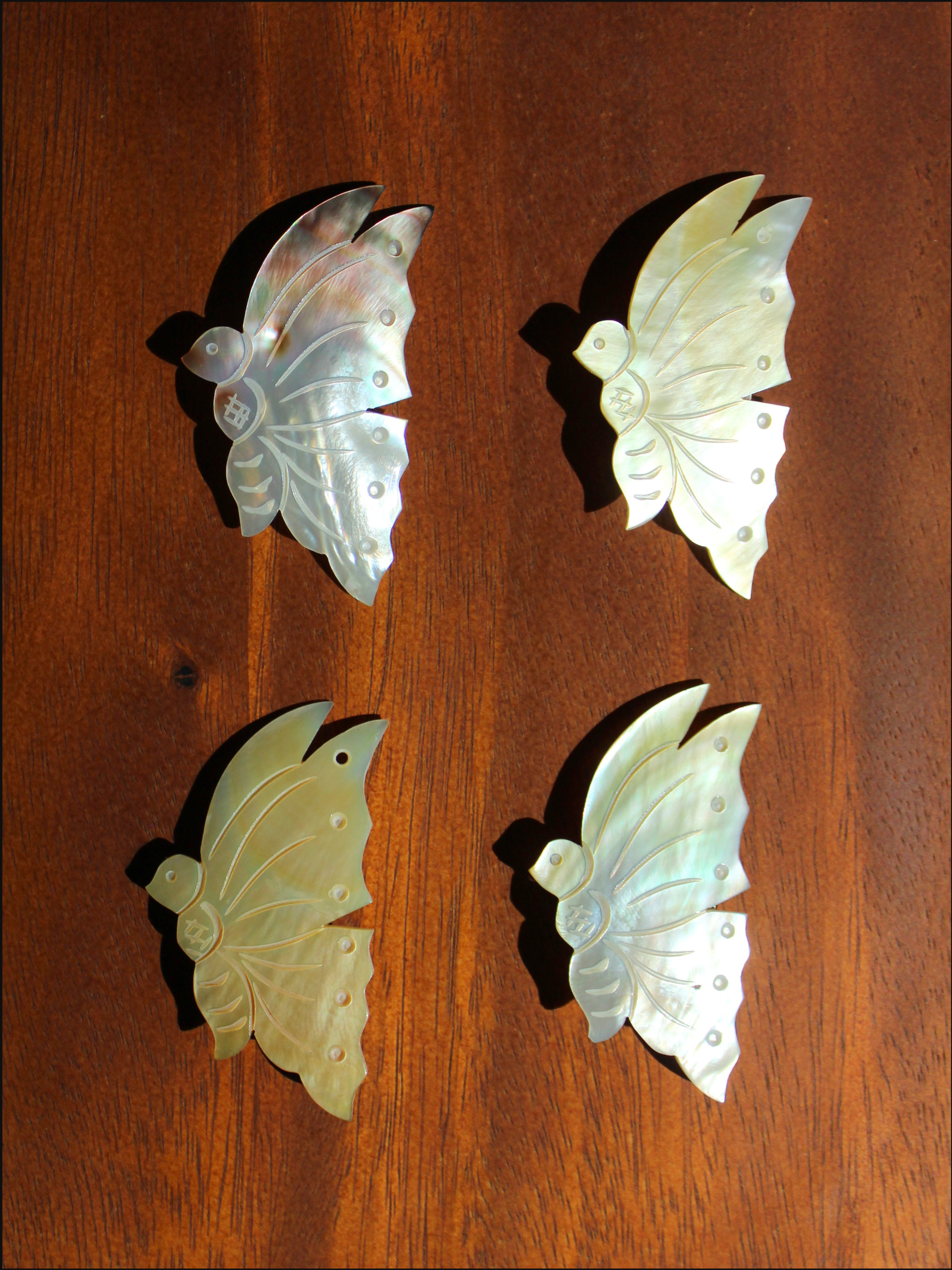 Butterfly Mother of Pearl Brooch