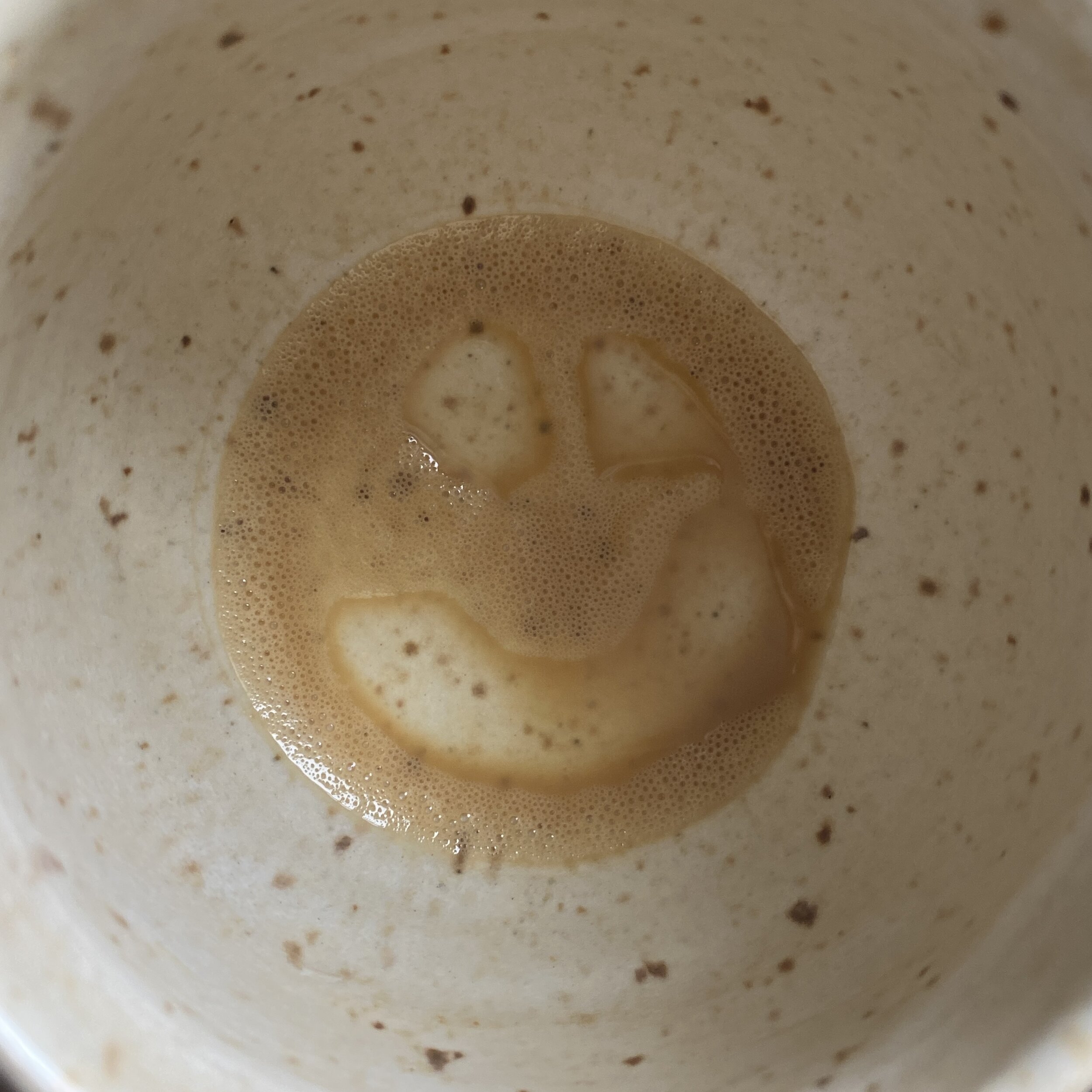a surprise in my morning coffee