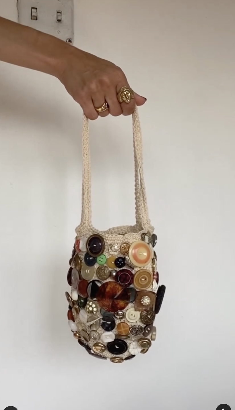 Button Bag by She Shell Studio