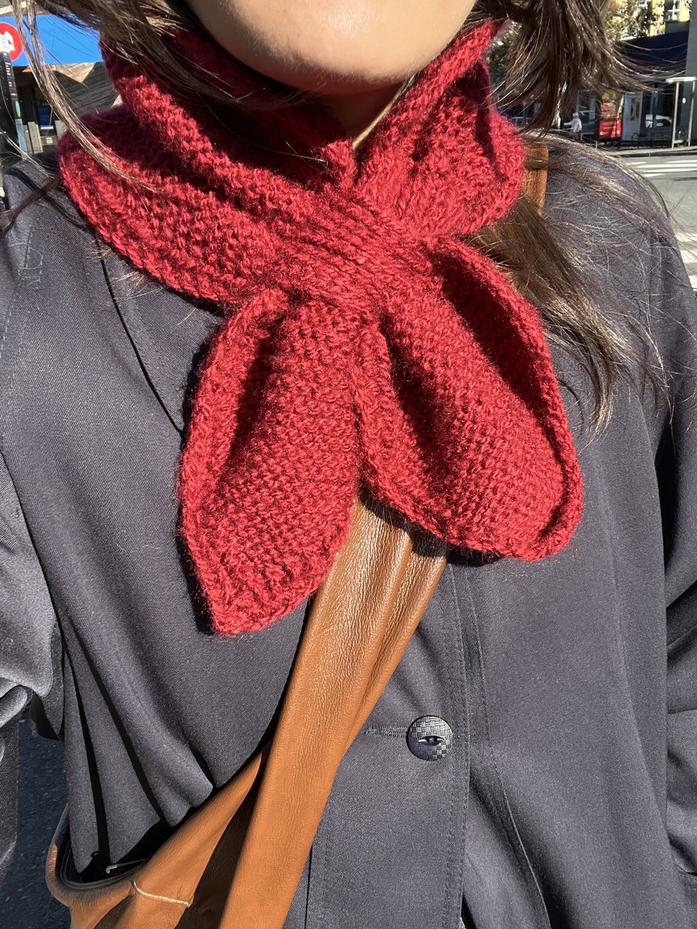 Hand Knit Penny Scarf